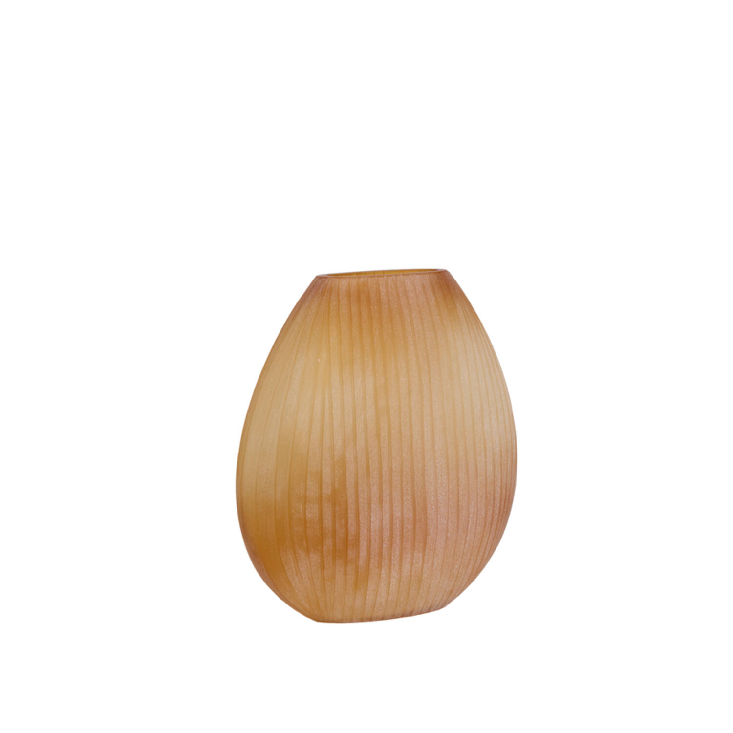 Vase 43x16x43 cm SANTINO glass matt amber