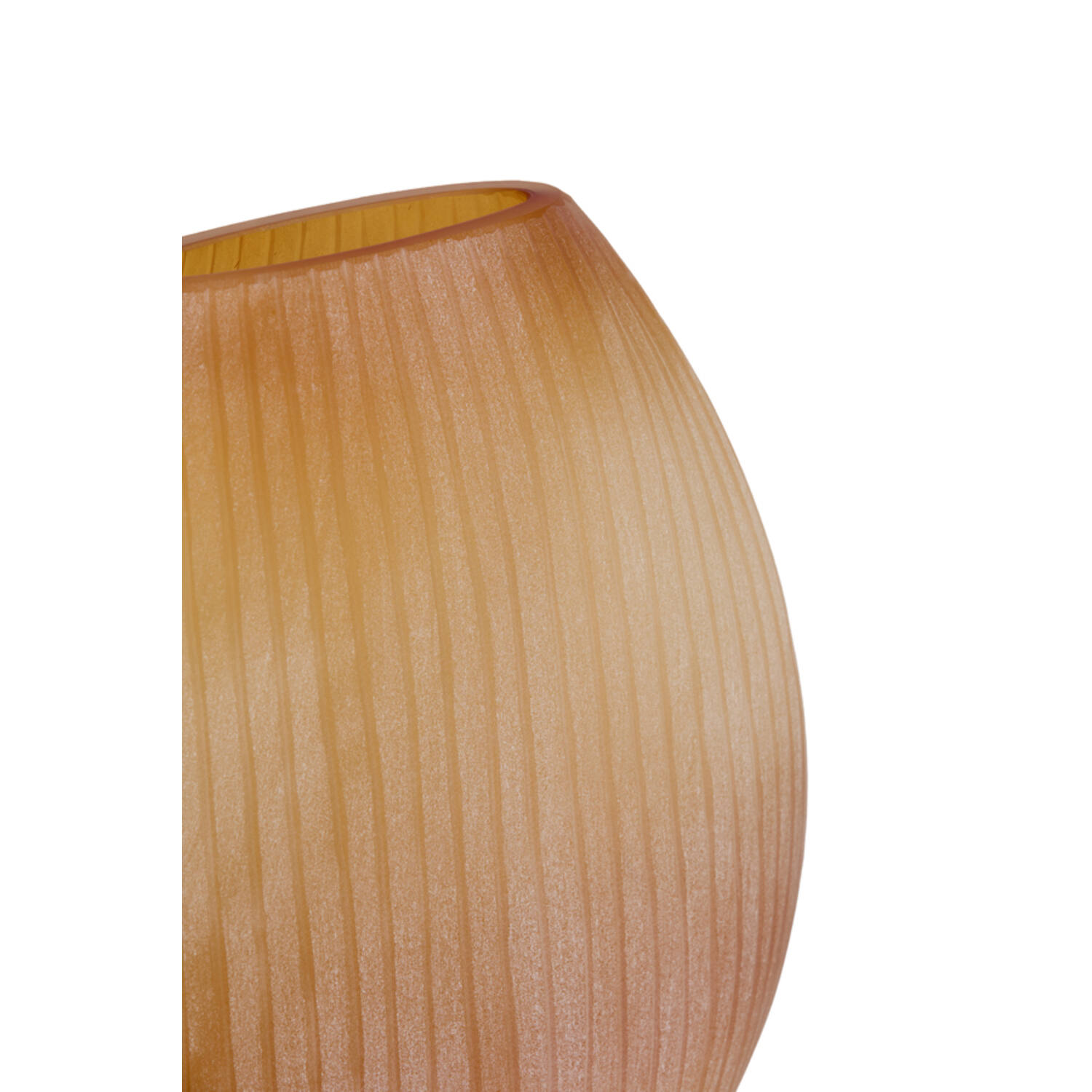 Vase 43x16x43 cm SANTINO glass matt amber