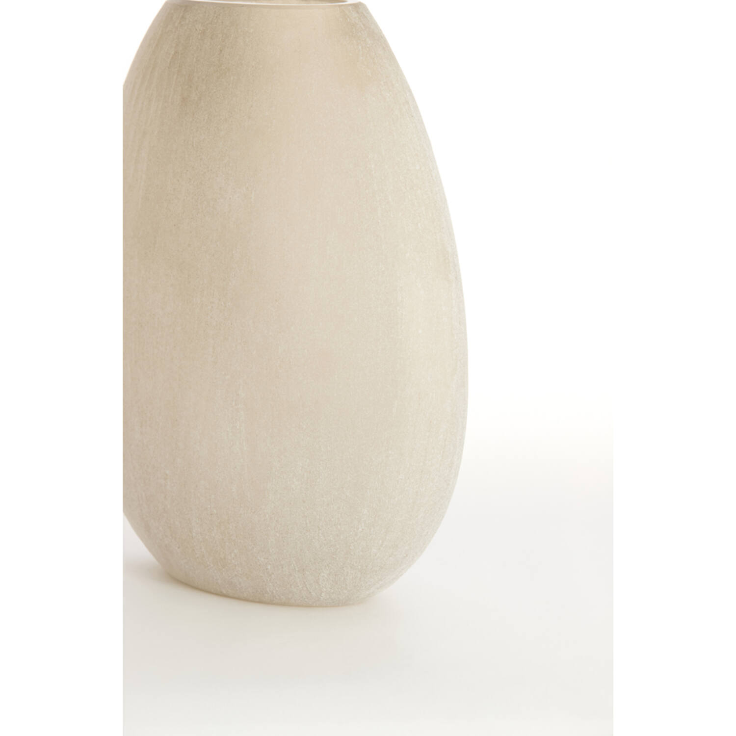 Vase 33x13x33,5 cm SANTINO glass matt light brown