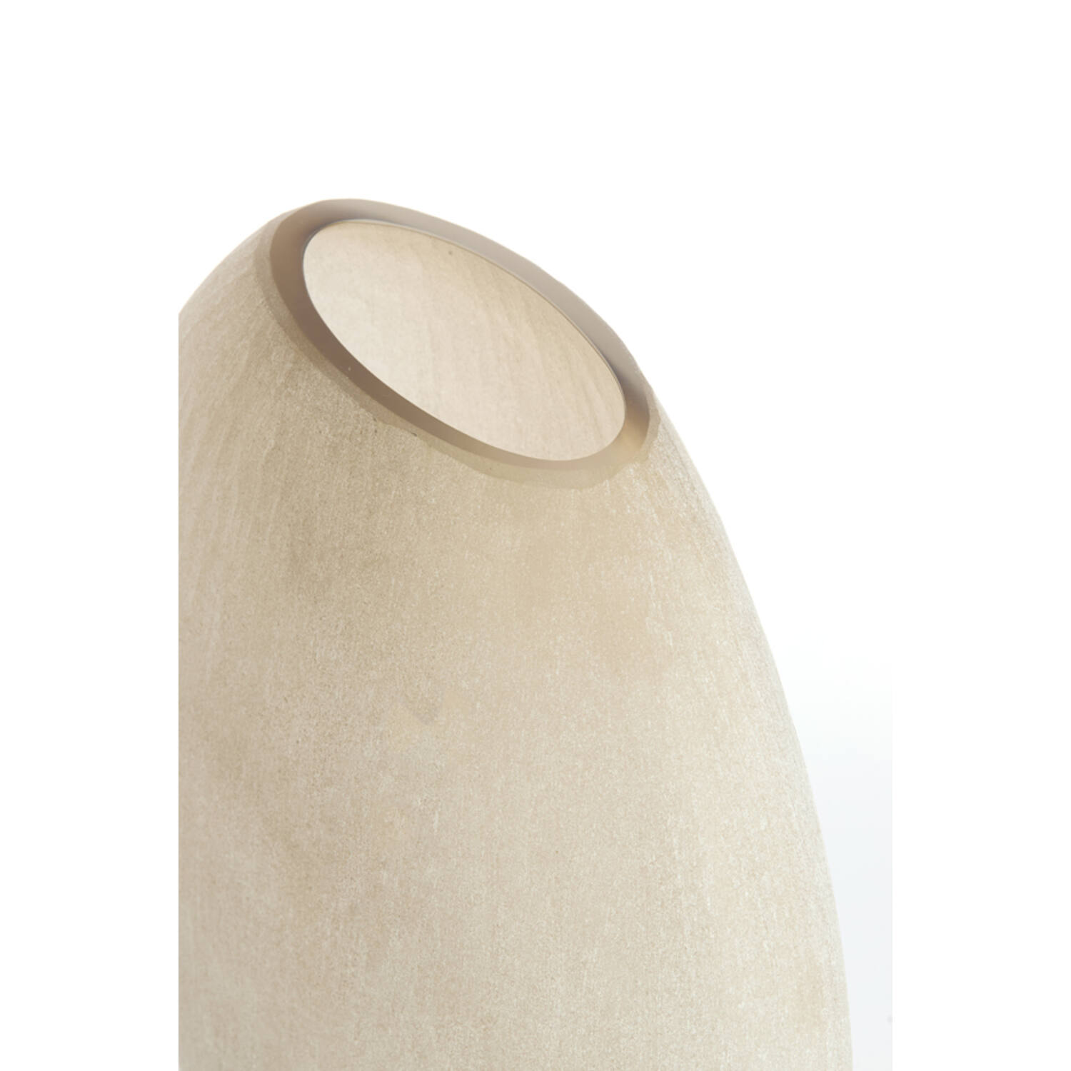 Vase 33x13x33,5 cm SANTINO glass matt light brown
