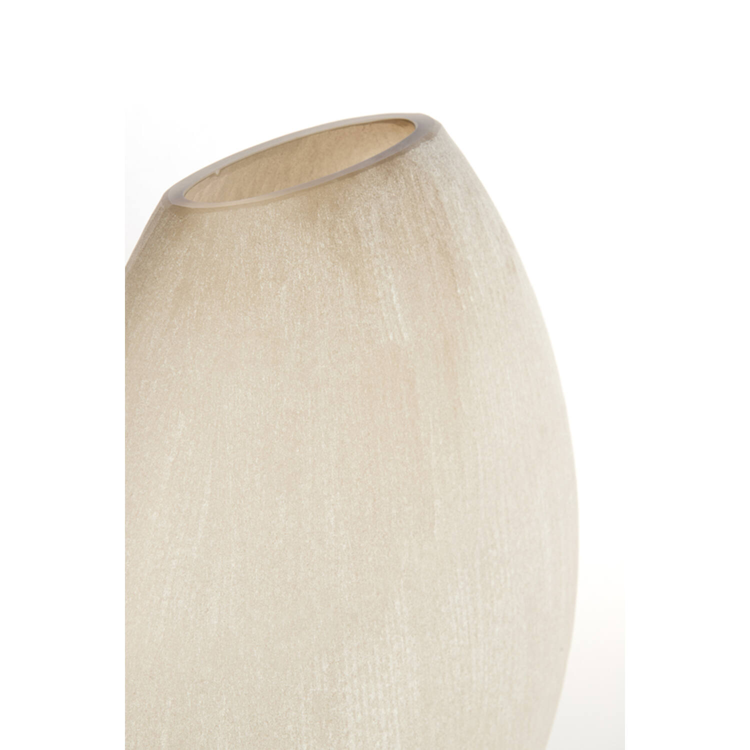 Vase 33x13x33,5 cm SANTINO glass matt light brown
