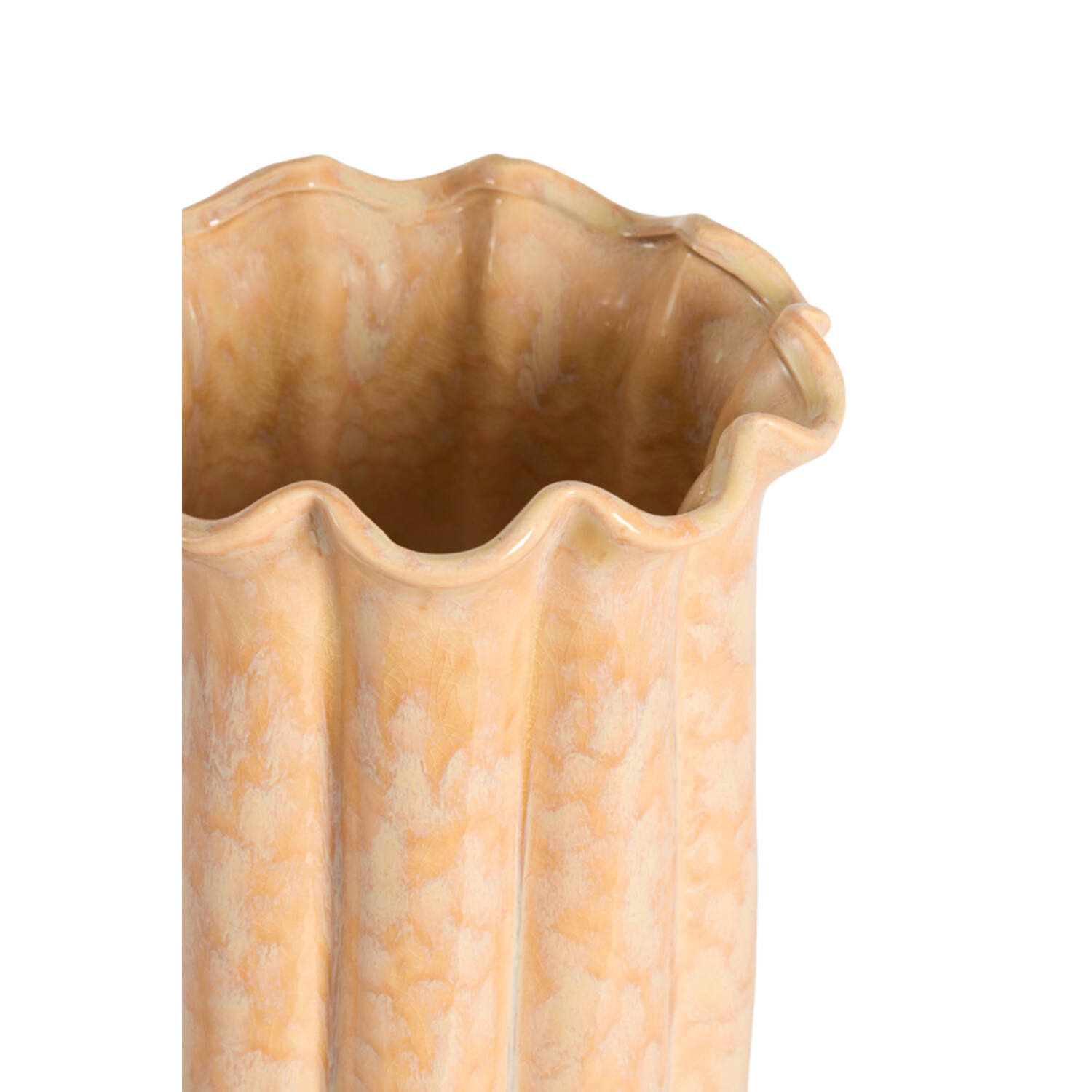 Vase deco Ø16x23 cm SEDONI ceramics light peach