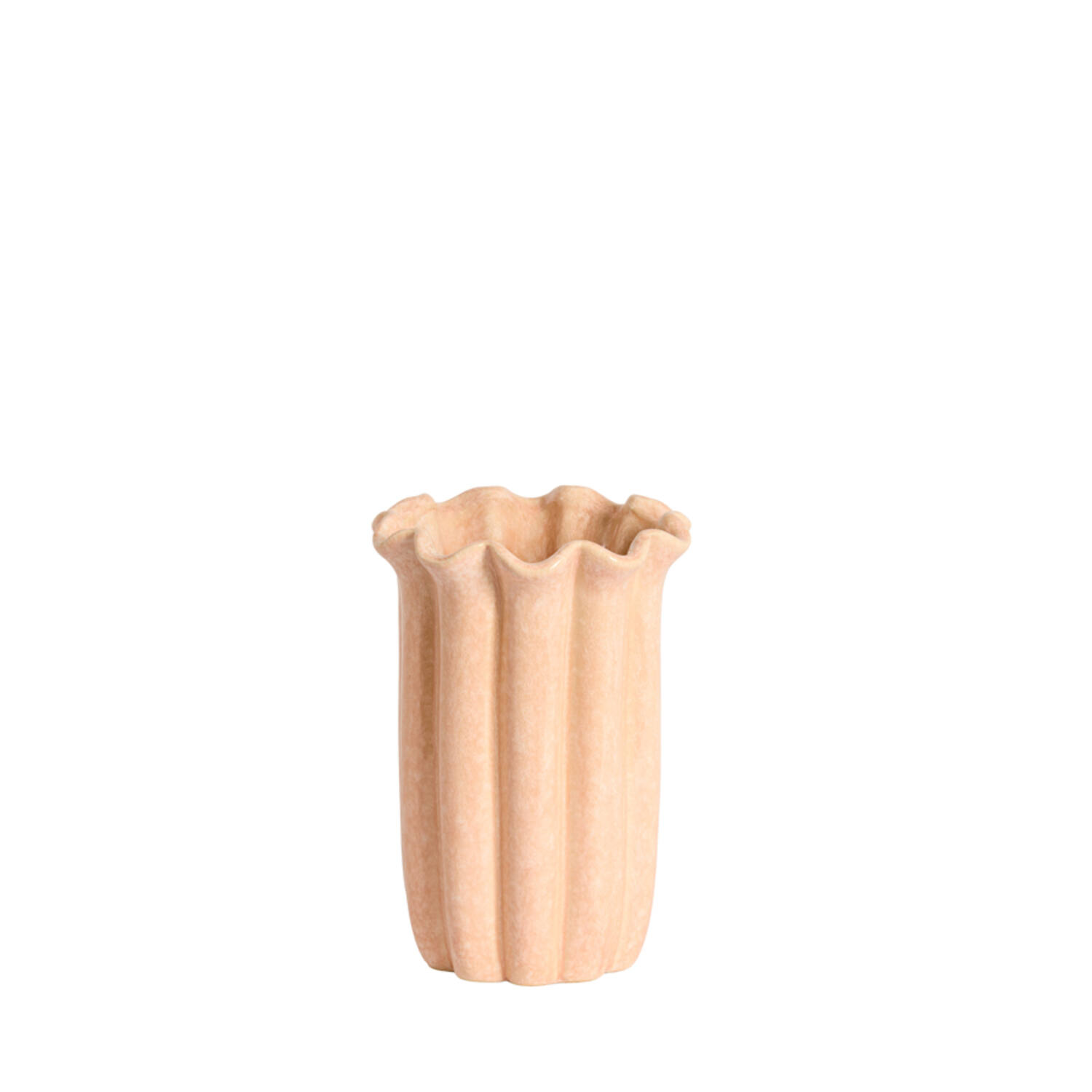 Vase deco Ø16x23 cm SEDONI ceramics light pink