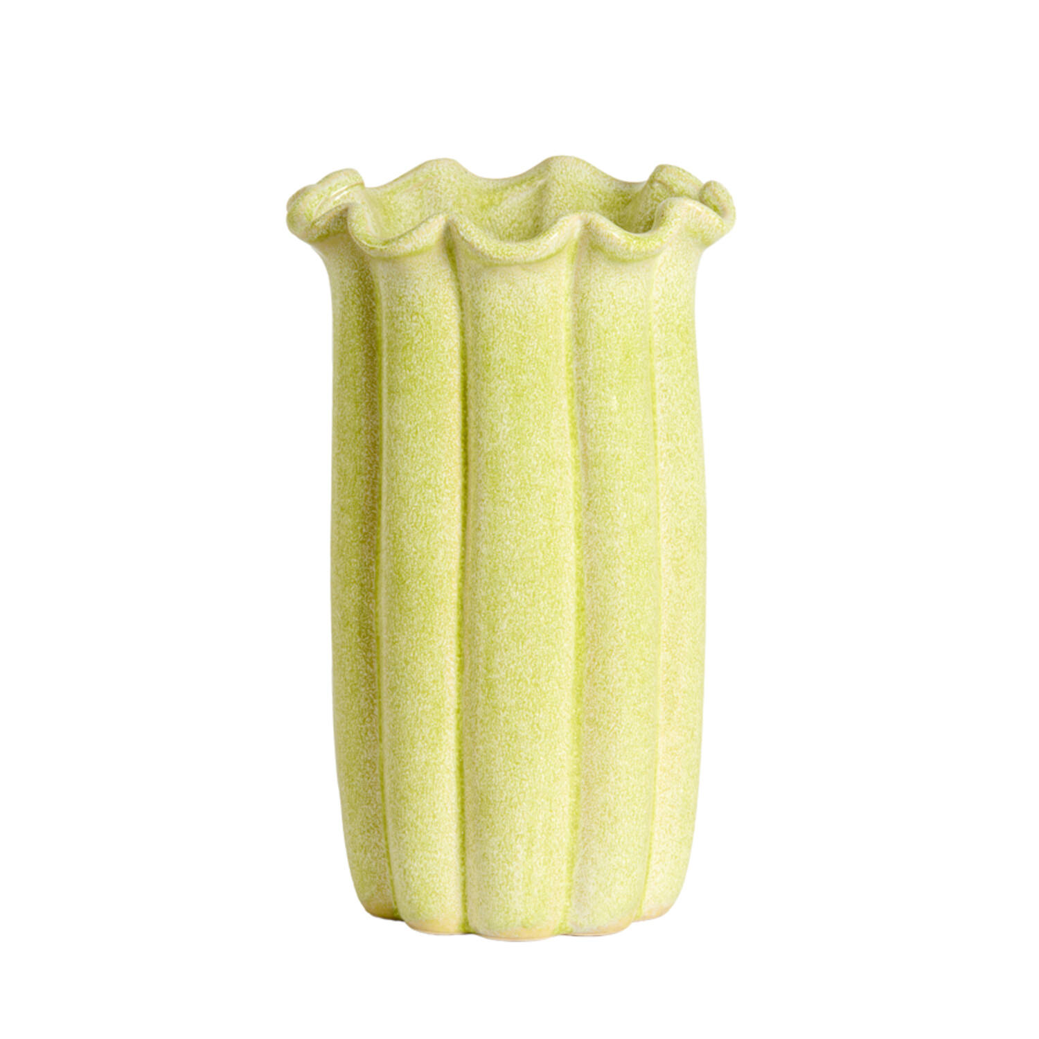 Vase deco Ø23,5x38 cm SEDONI ceramics light green