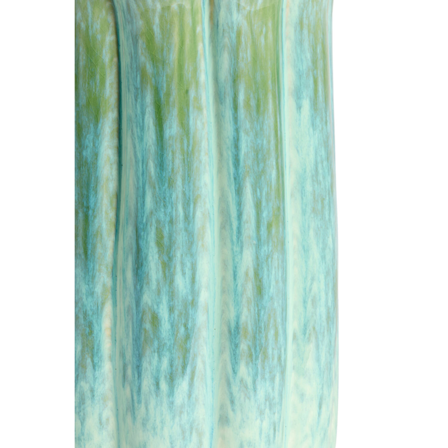 Vase deco Ø23,5x38 cm SEDONI ceramics green+light blue
