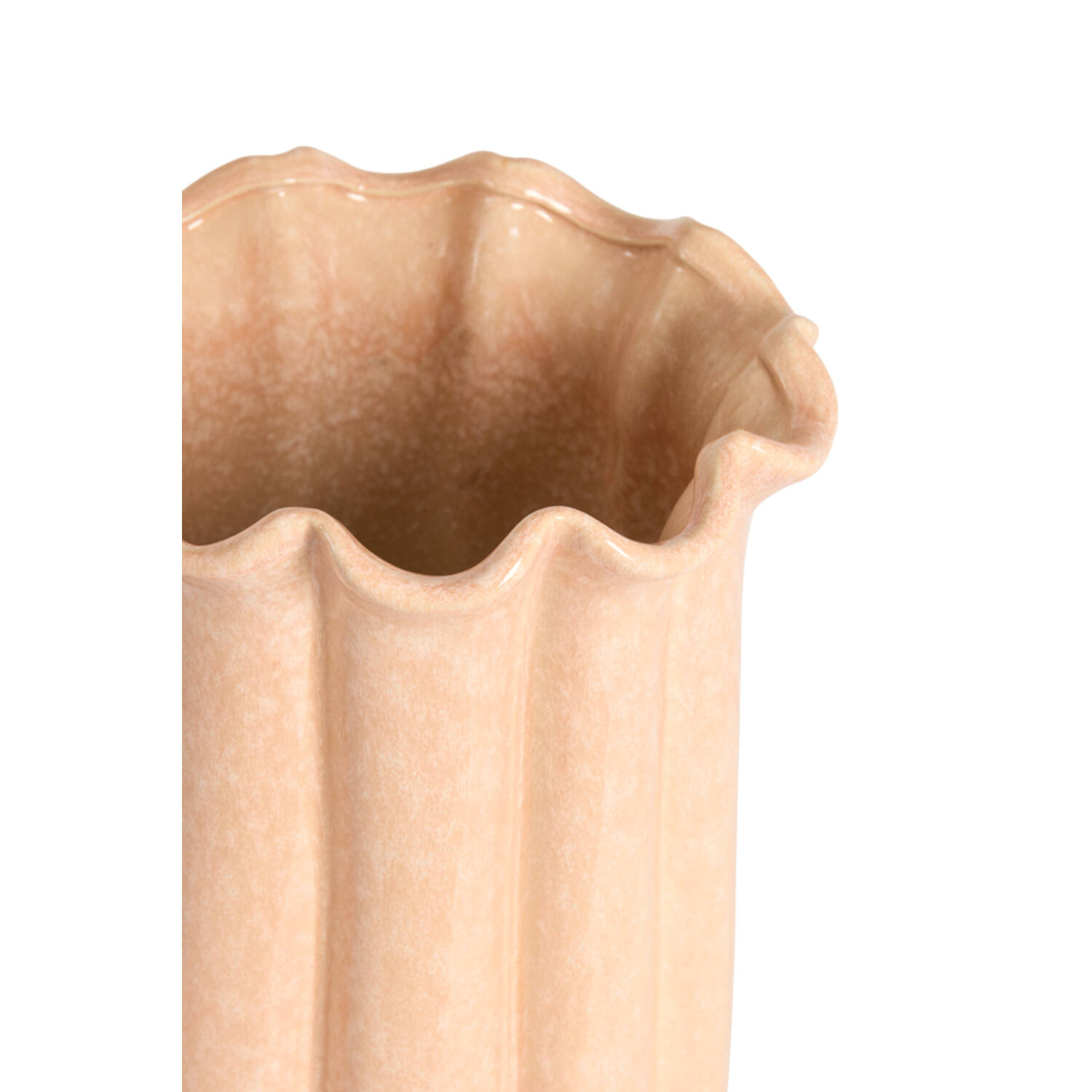 Vase deco Ø23,5x38 cm SEDONI ceramics light pink