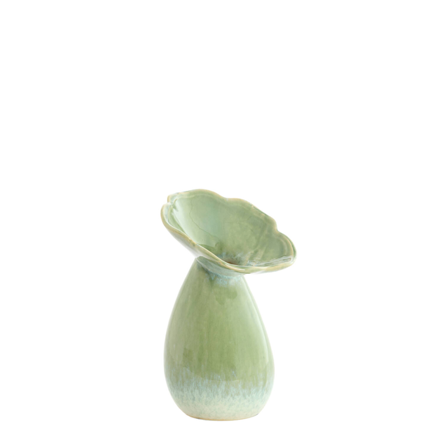 Vase deco Ø10,5x19,5 cm CULLA ceramics green+light blue
