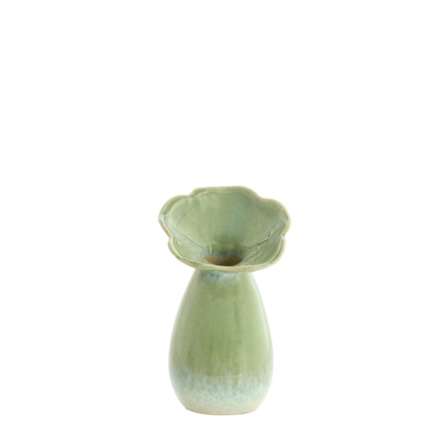 Vase deco Ø10,5x19,5 cm CULLA ceramics green+light blue