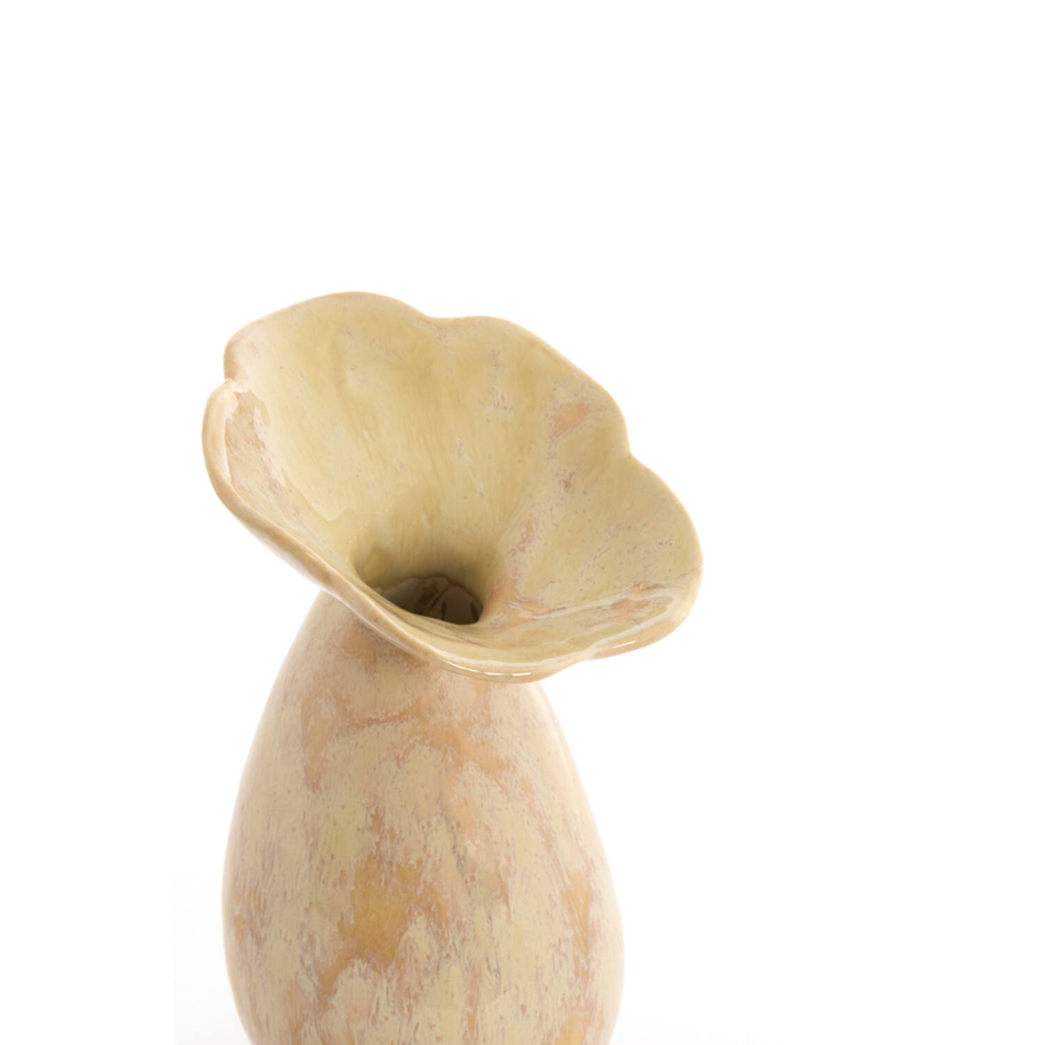 Vase deco Ø10,5x19,5 cm CULLA ceramics light peach
