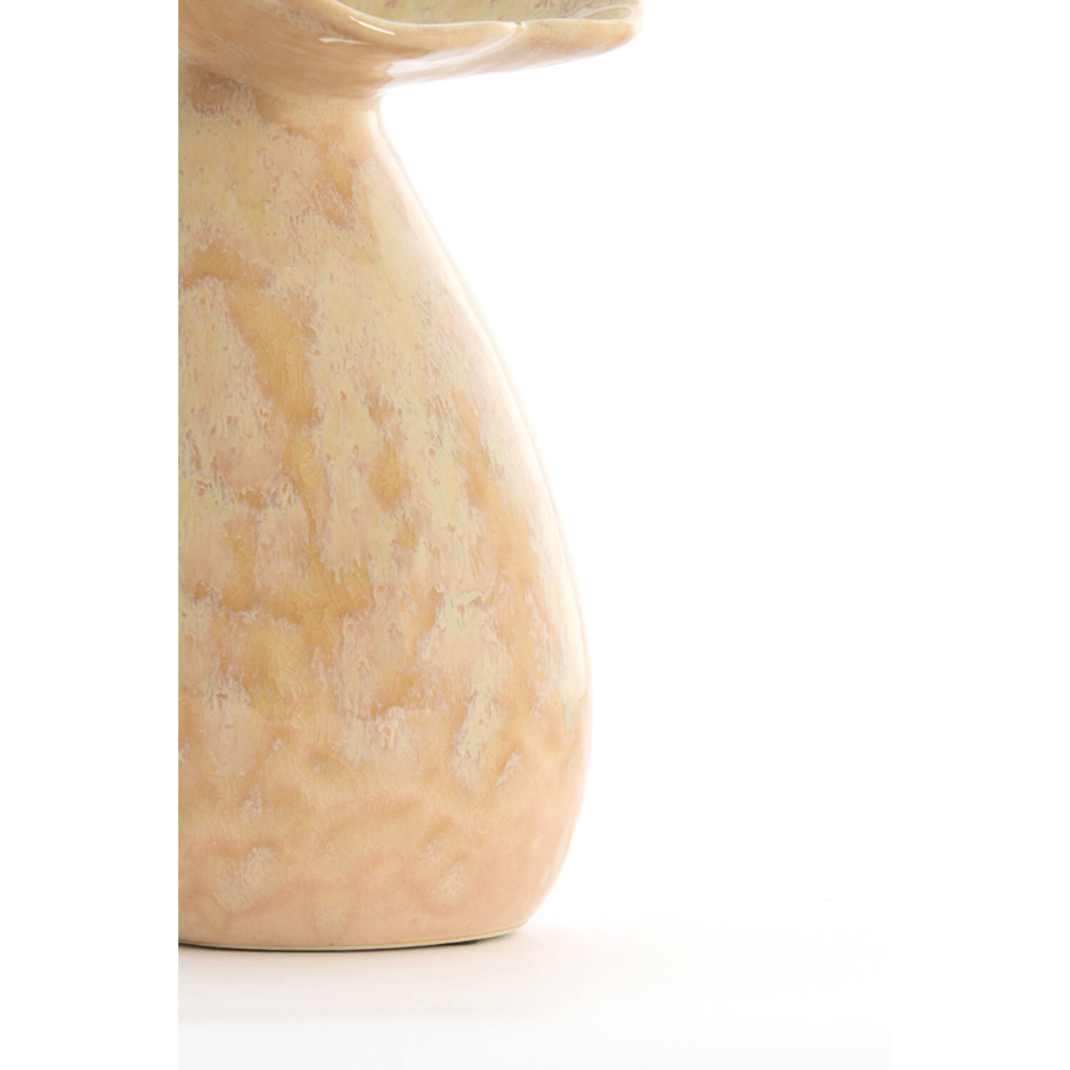 Vase deco Ø10,5x19,5 cm CULLA ceramics light peach