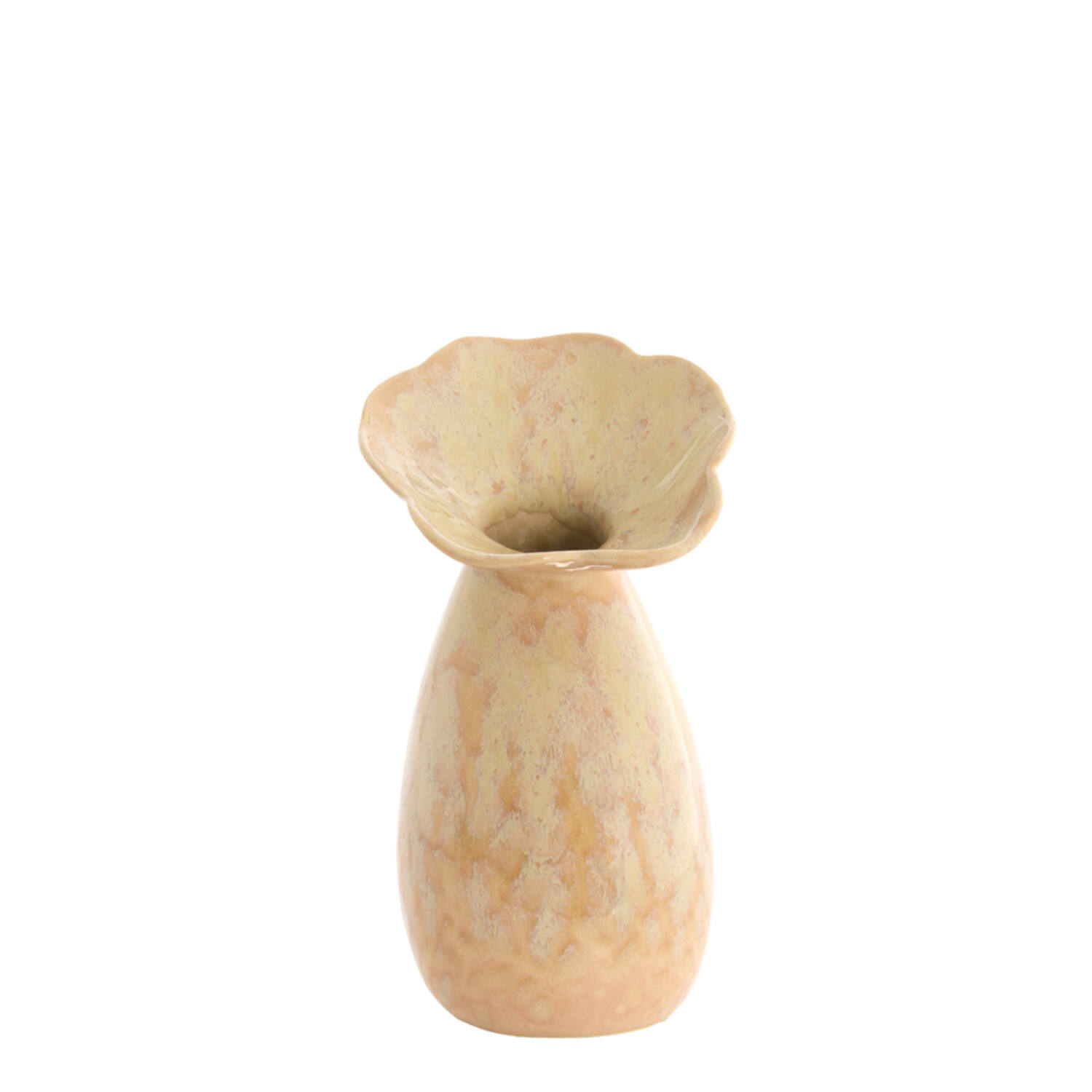 Vase deco Ø14x24 cm CULLA ceramics light peach