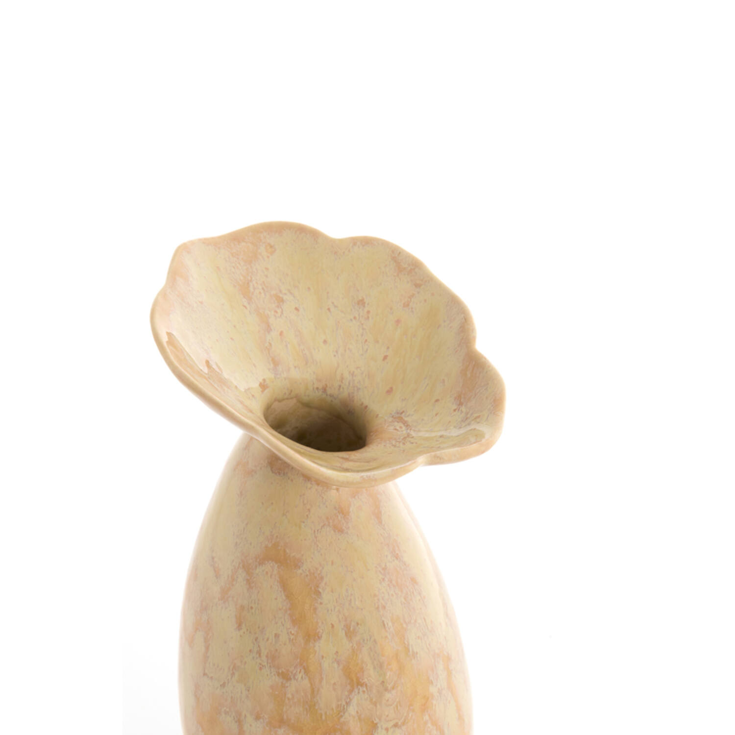 Vase deco Ø14x24 cm CULLA ceramics light peach