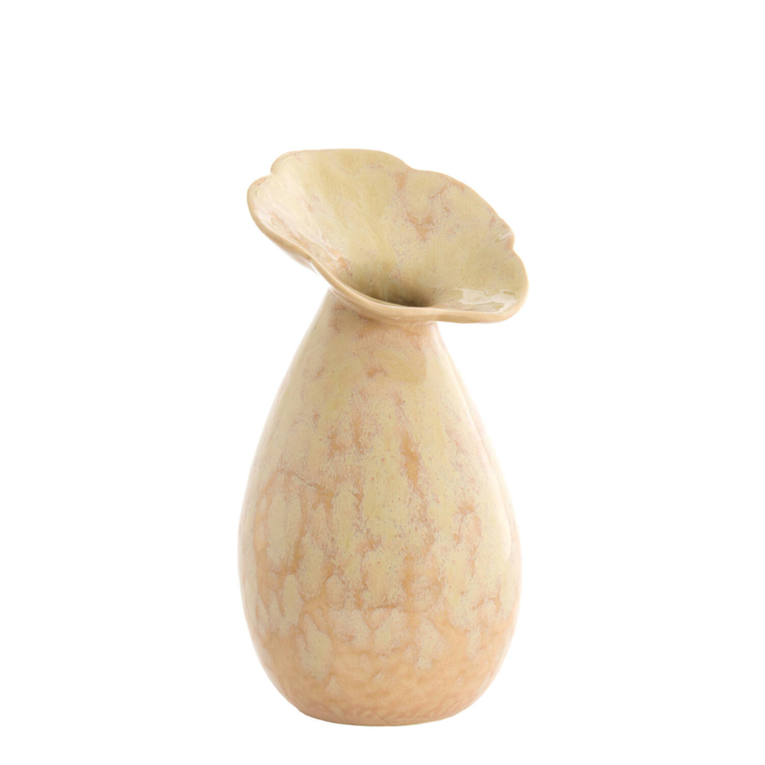 Vase deco Ø15,5x29 cm CULLA ceramics light peach