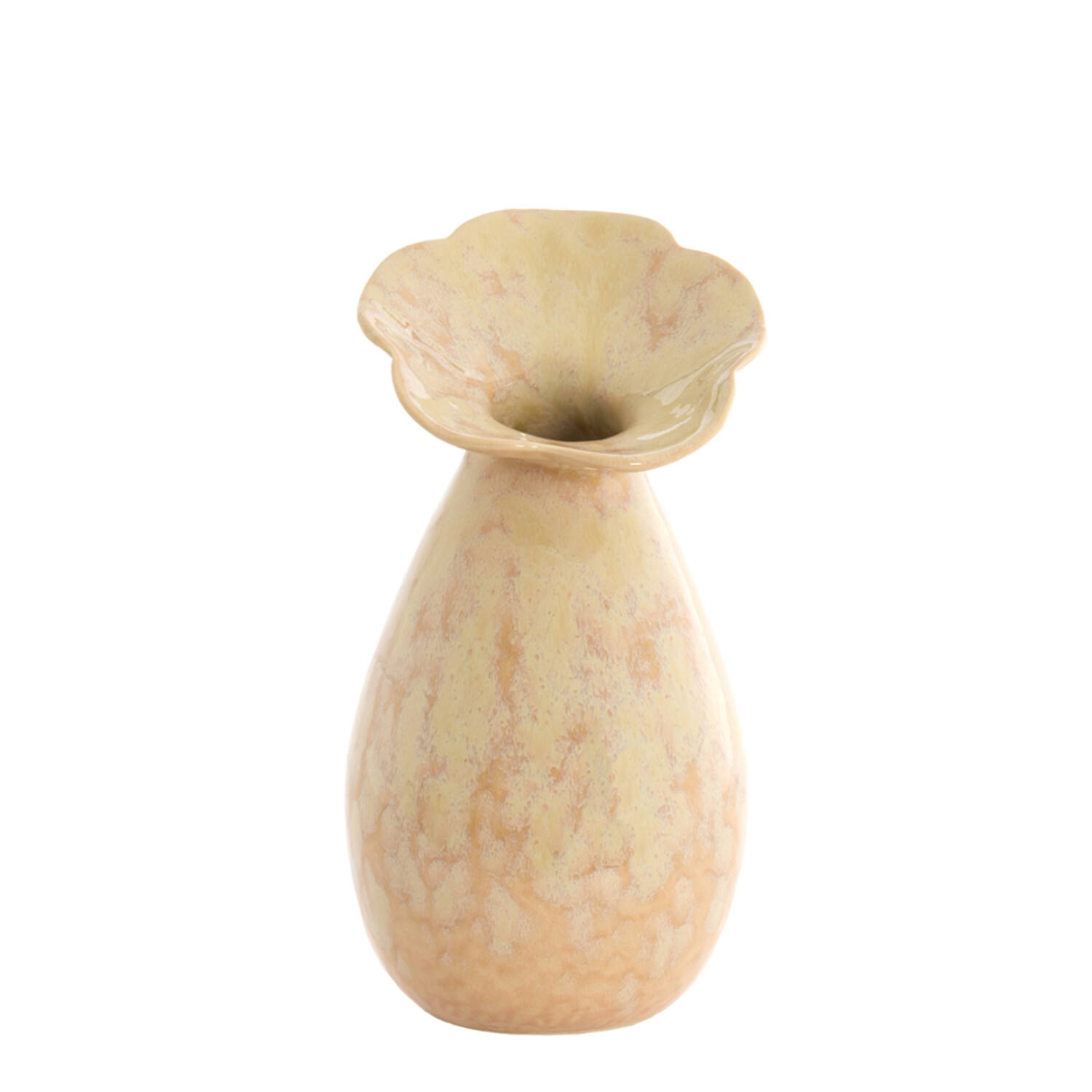 Vase deco Ø15,5x29 cm CULLA ceramics light peach