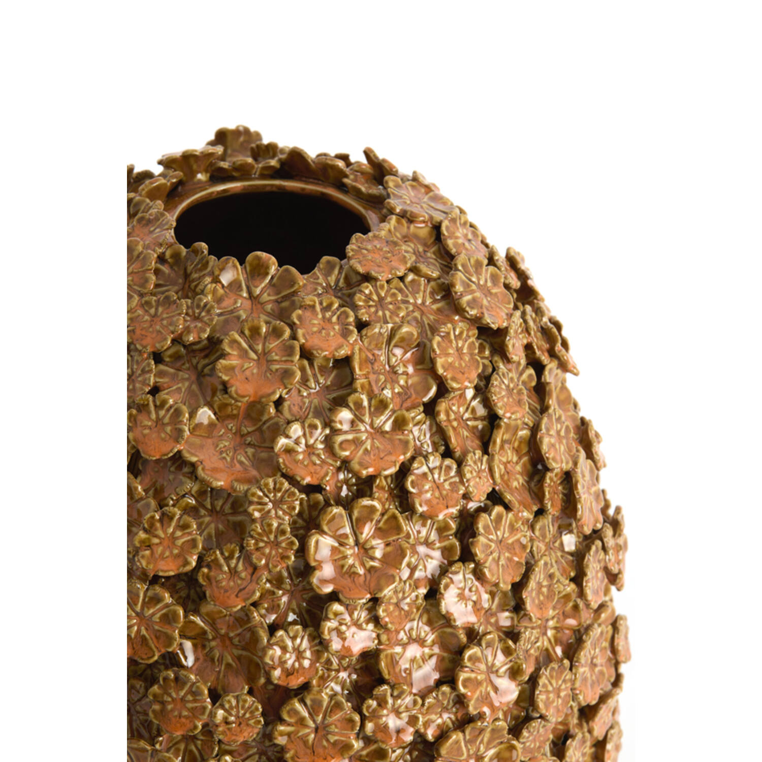 Vase deco Ø29,5x36 cm SYLARA ceramics orange