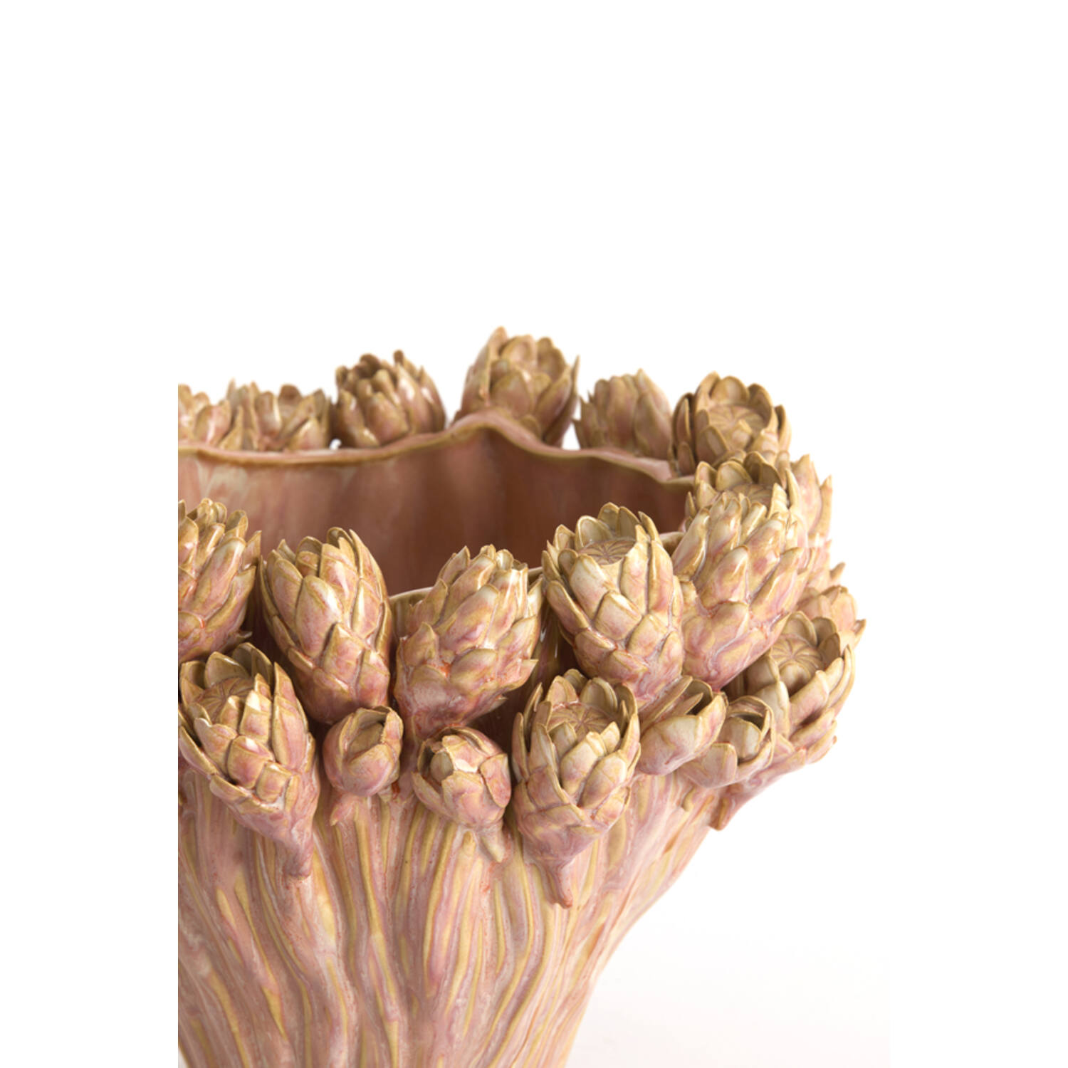 Vase deco Ø28x20,5 cm FYNARA ceramics light pink