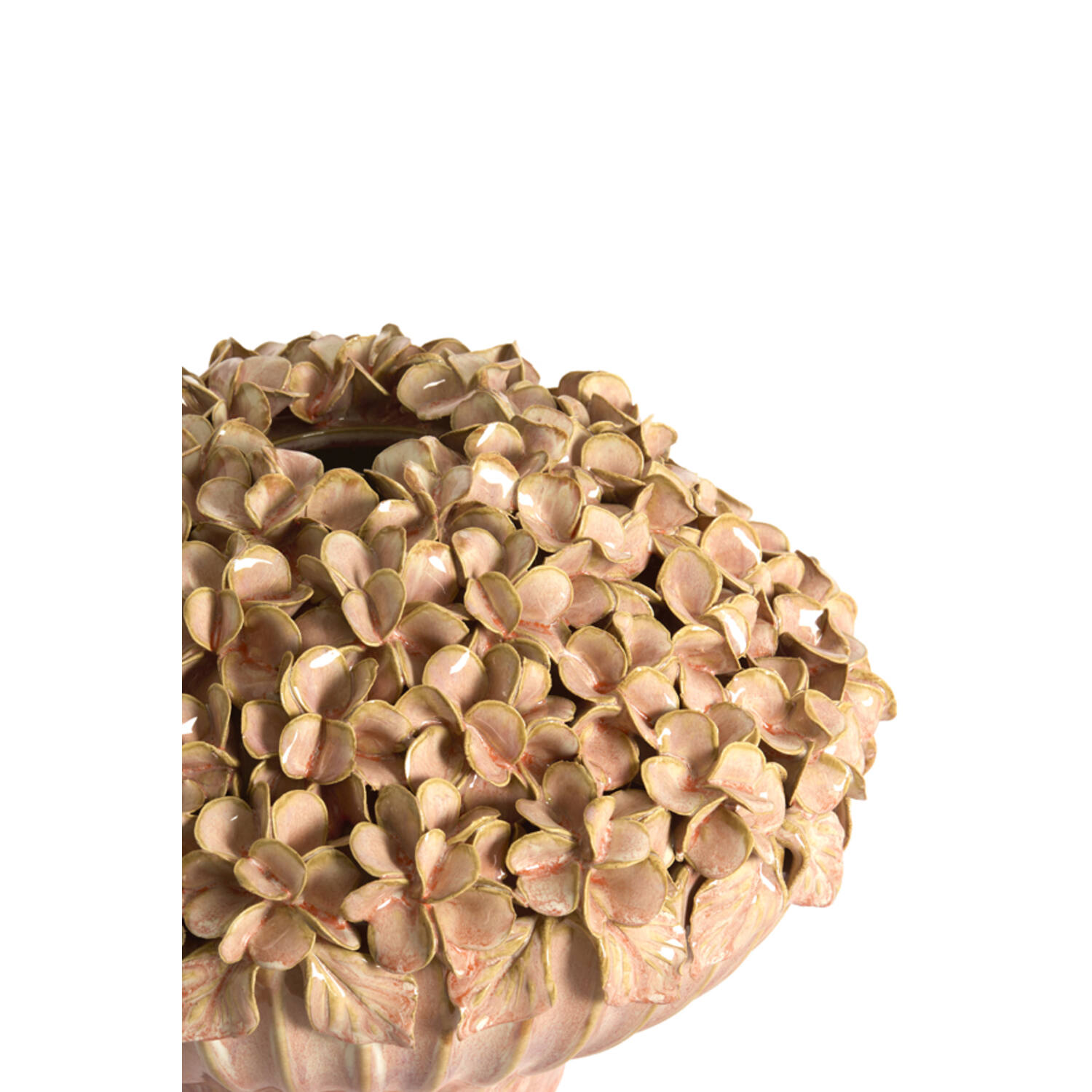 Vase deco Ø31,5x23 cm LIRIEN ceramics light pink