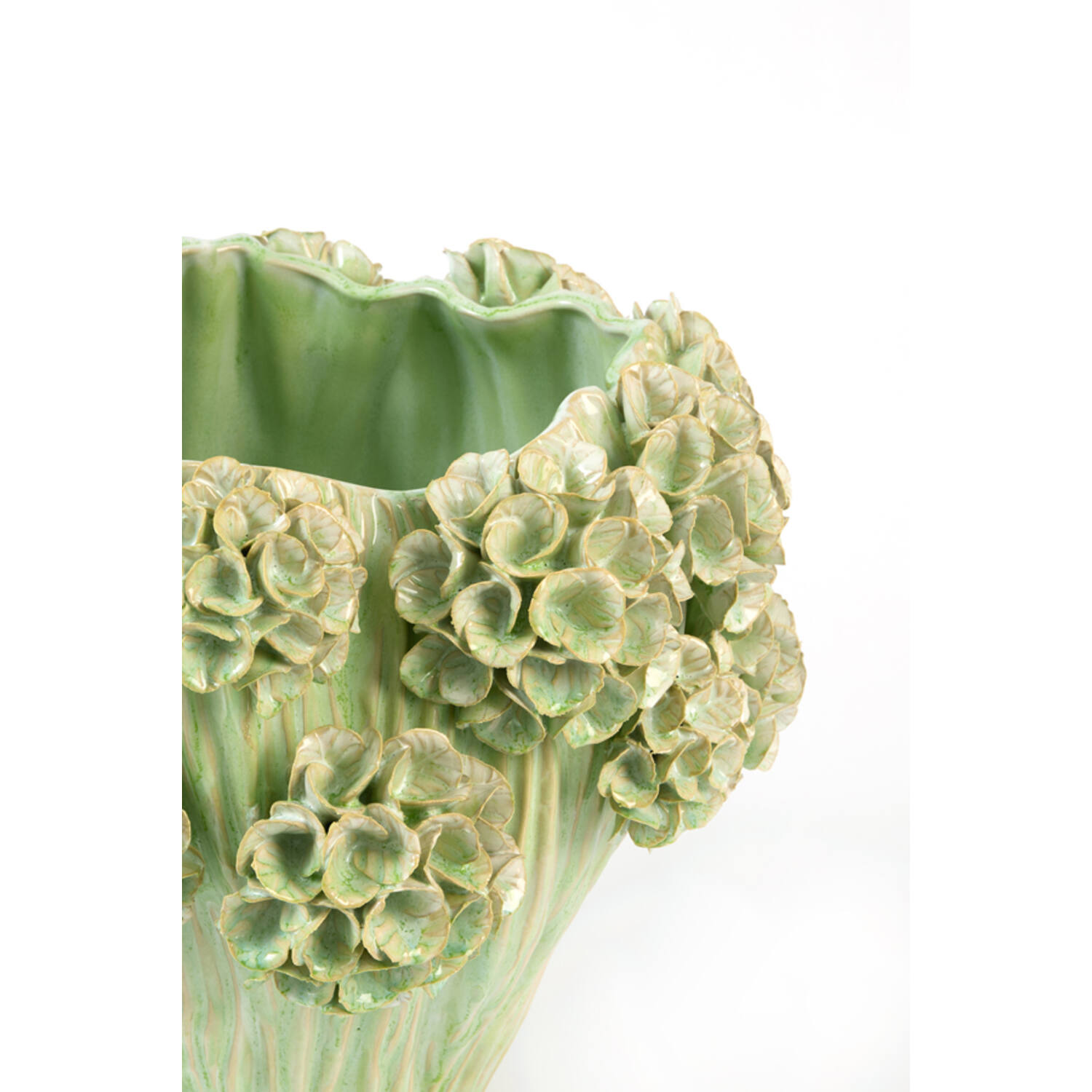 Vase deco Ø38x32 cm LUSERNA ceramics mint green