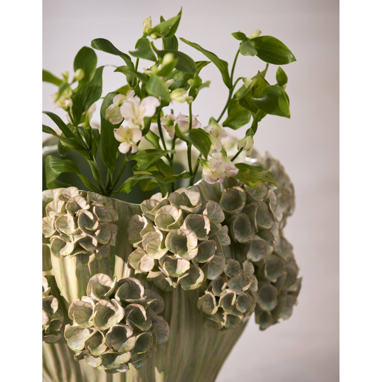 Vase deco Ø38x32 cm LUSERNA ceramics mint green