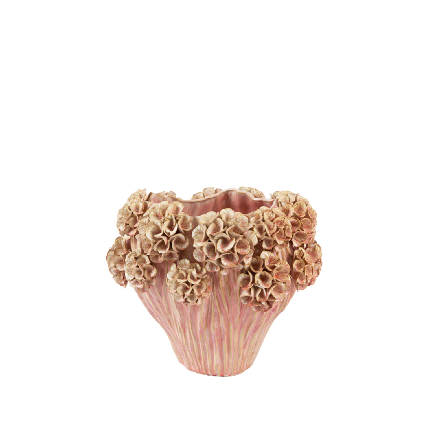Vase deco Ø38x32 cm LUSERNA ceramics light pink