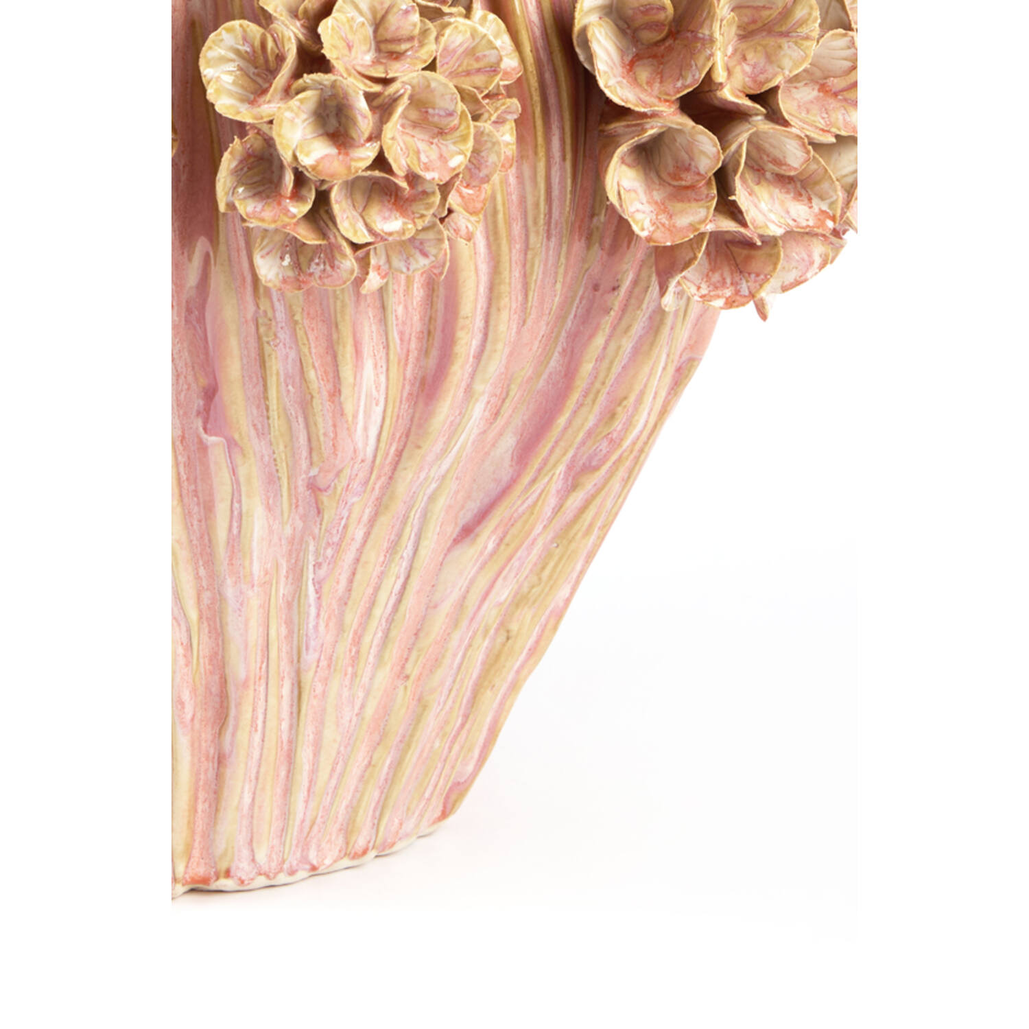Vase deco Ø38x32 cm LUSERNA ceramics light pink