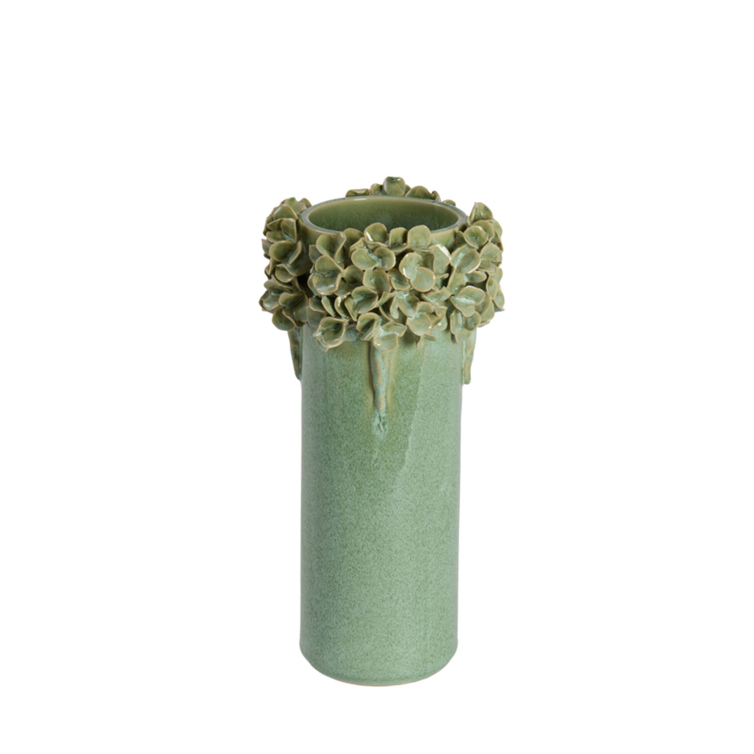 Vase deco Ø16x31 cm LUSERNA ceramics mint green