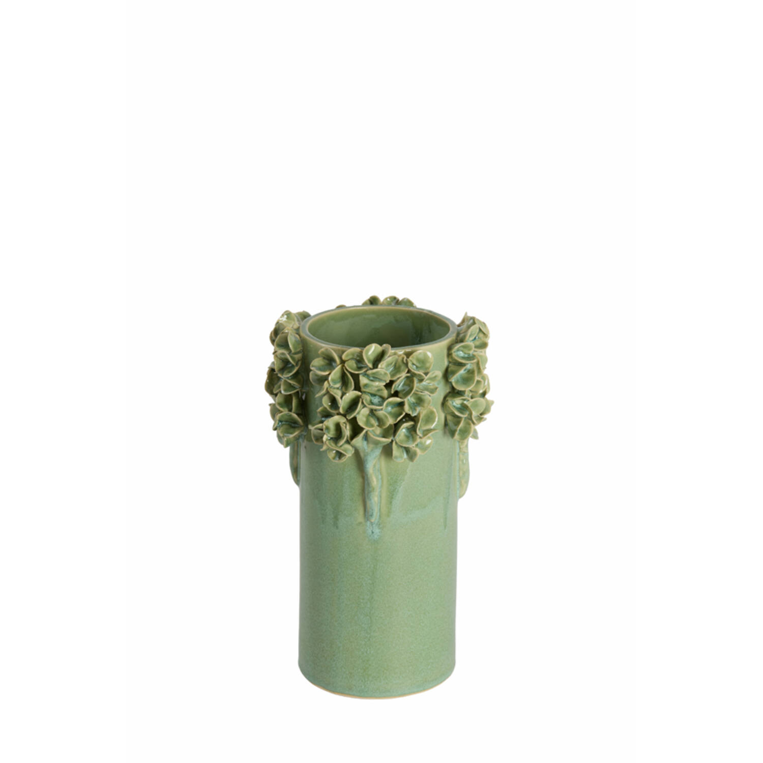 Vase deco Ø16x24 cm LUSERNA ceramics mint green