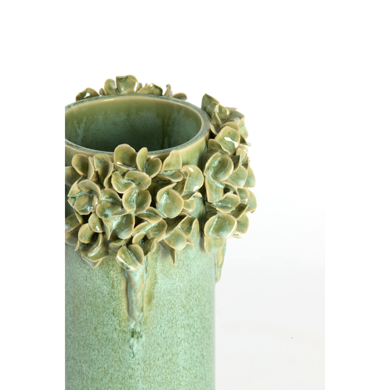 Vase deco Ø16x24 cm LUSERNA ceramics mint green