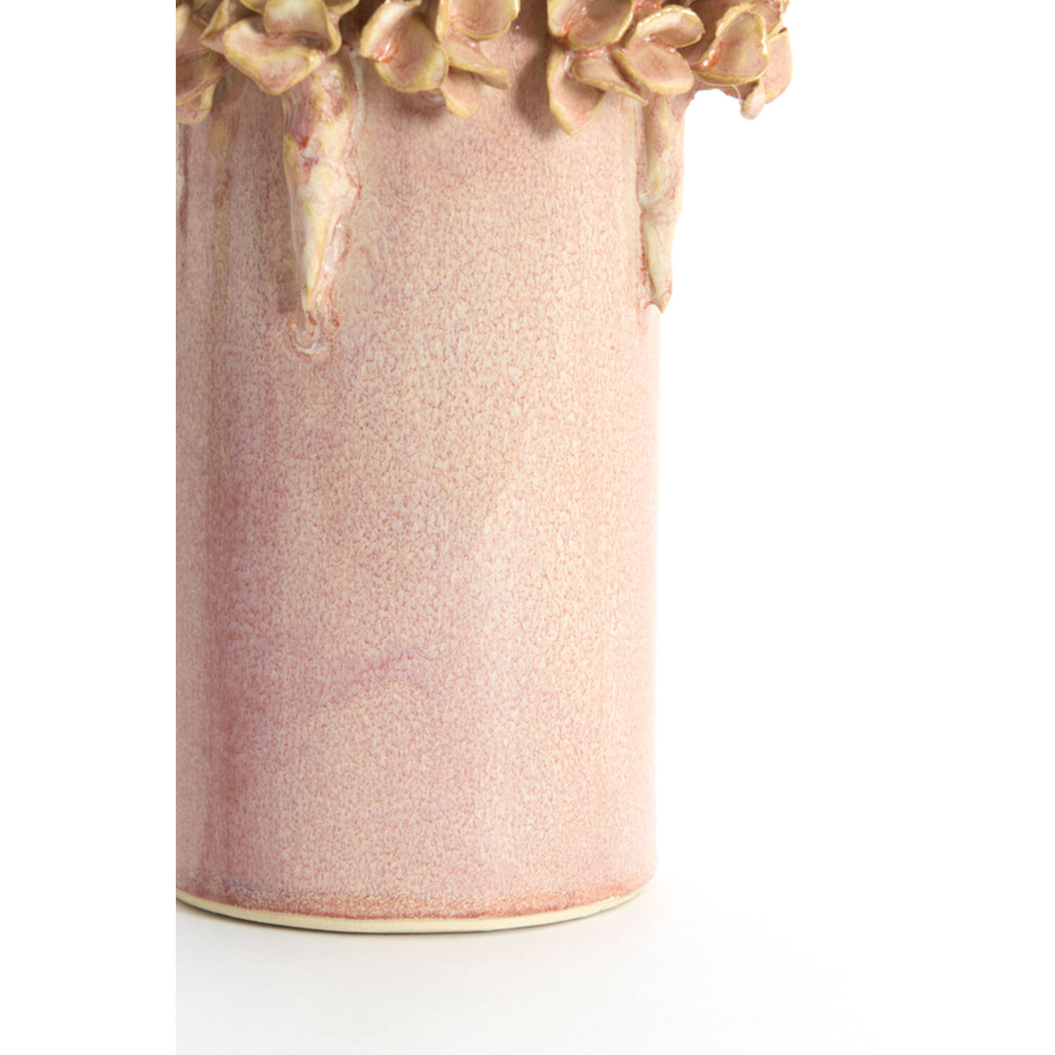 Vase deco Ø16x24 cm LUSERNA ceramics light pink