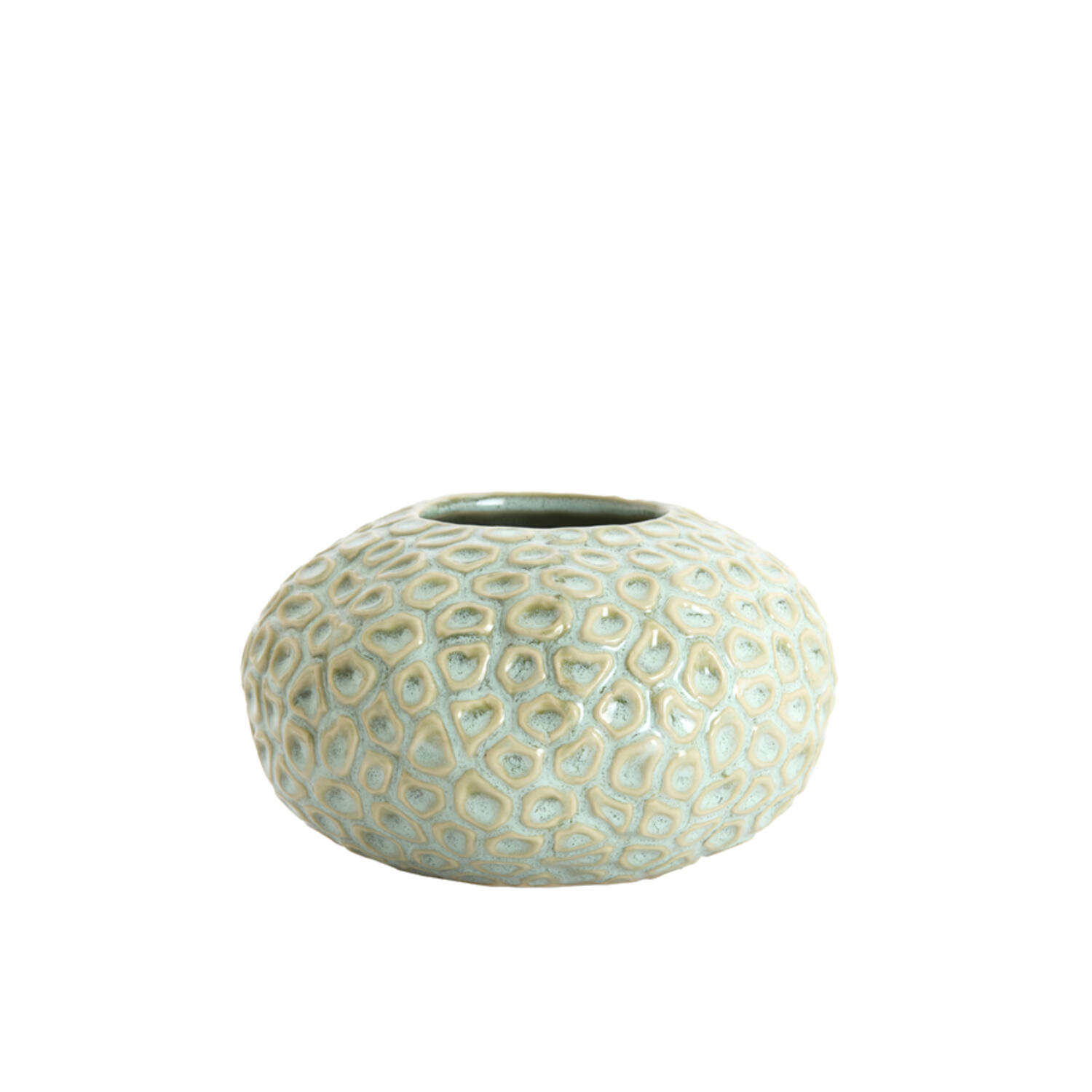 Tealight Ø16,5x9,5 cm CAREZZA ceramics light green