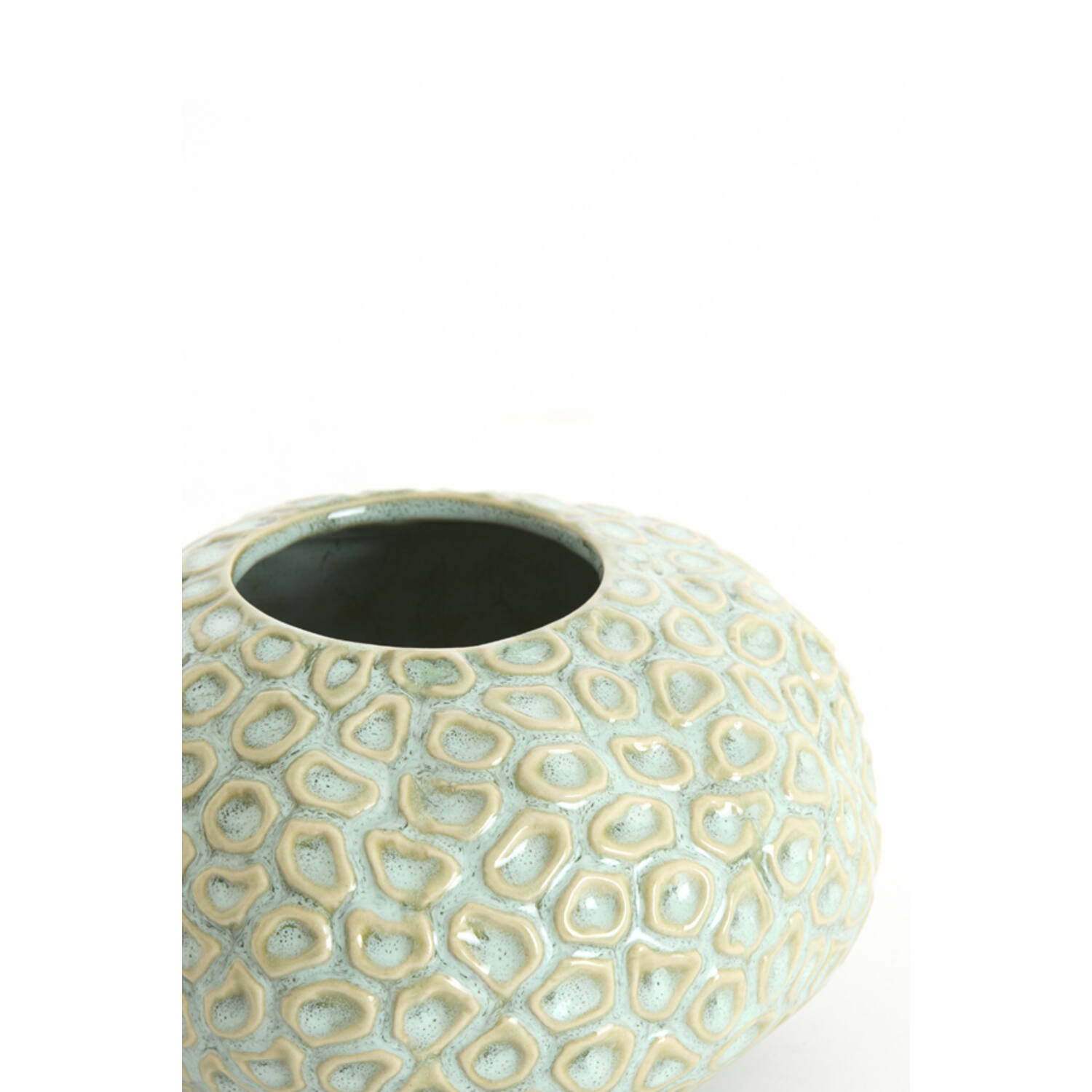 Tealight Ø16,5x9,5 cm CAREZZA ceramics light green