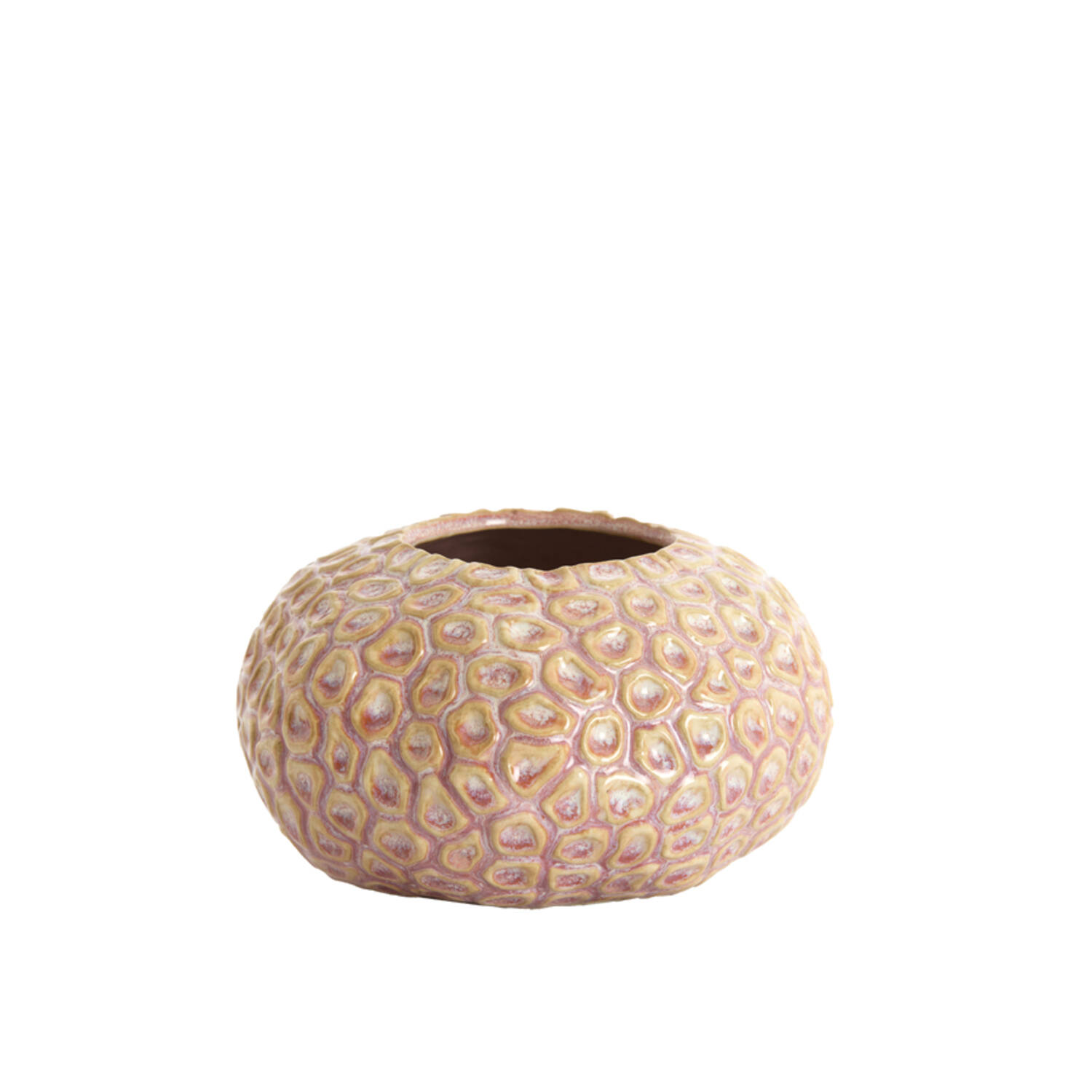 Tealight Ø16,5x9,5 cm CAREZZA ceramics light pink