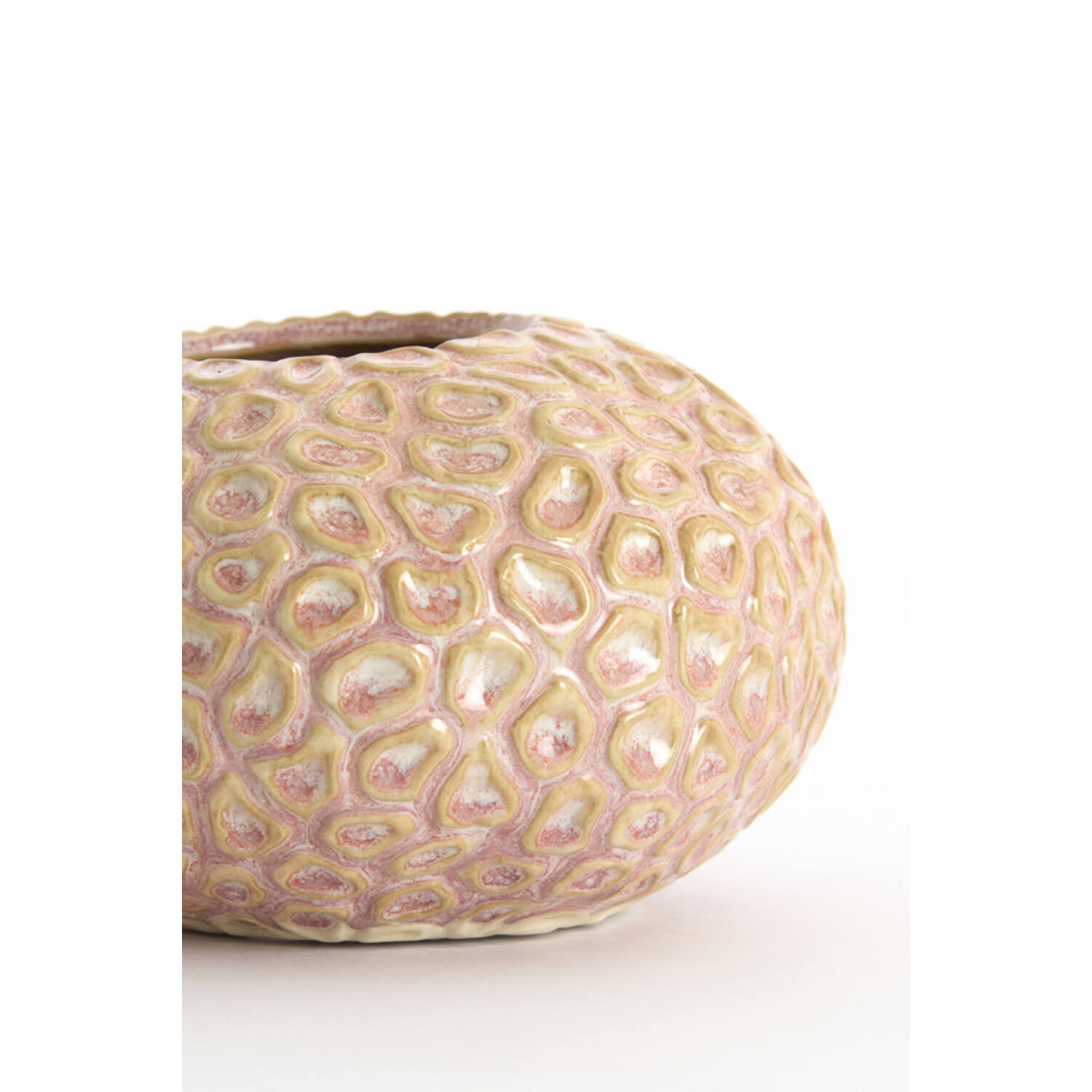 Tealight Ø16,5x9,5 cm CAREZZA ceramics light pink
