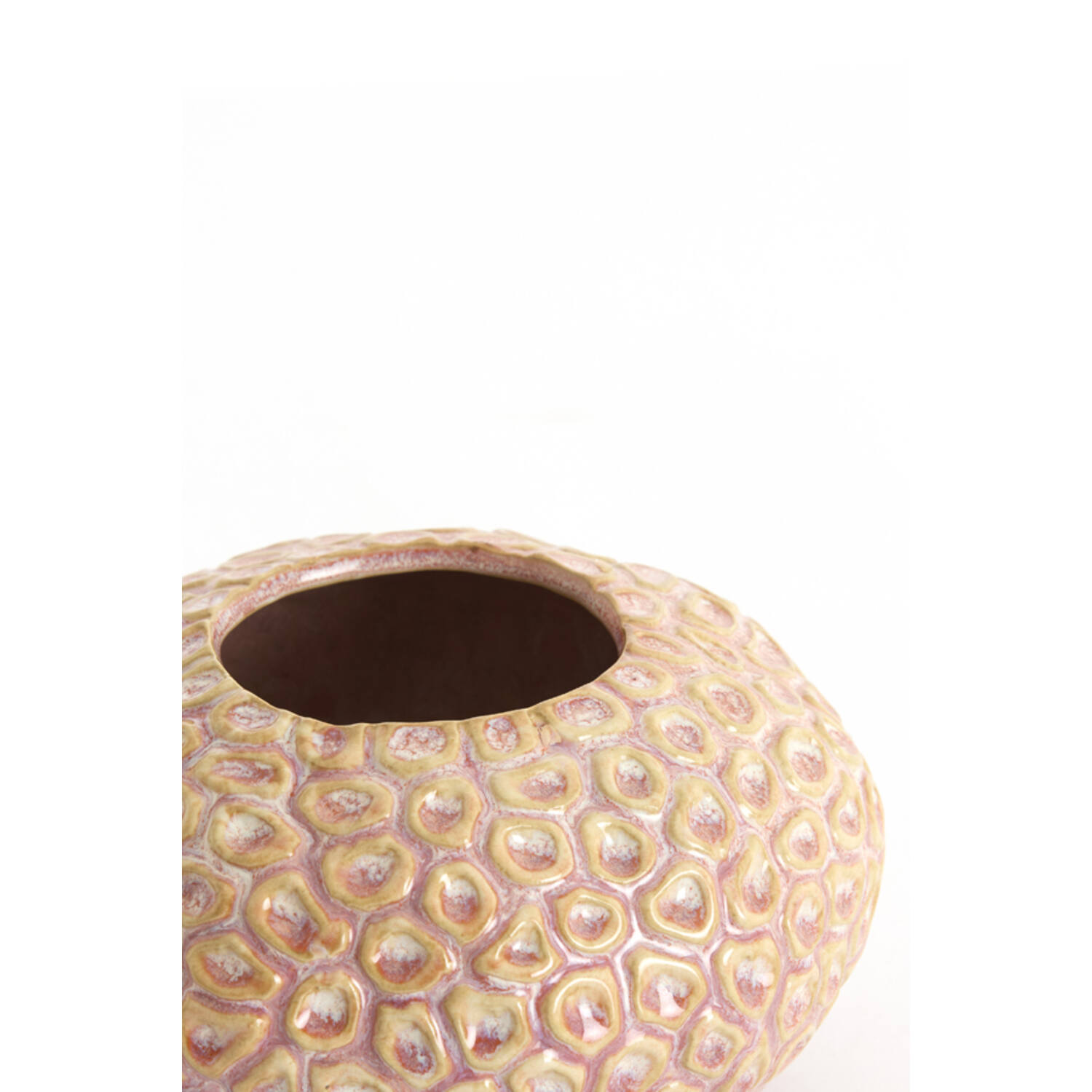 Tealight Ø16,5x9,5 cm CAREZZA ceramics light pink