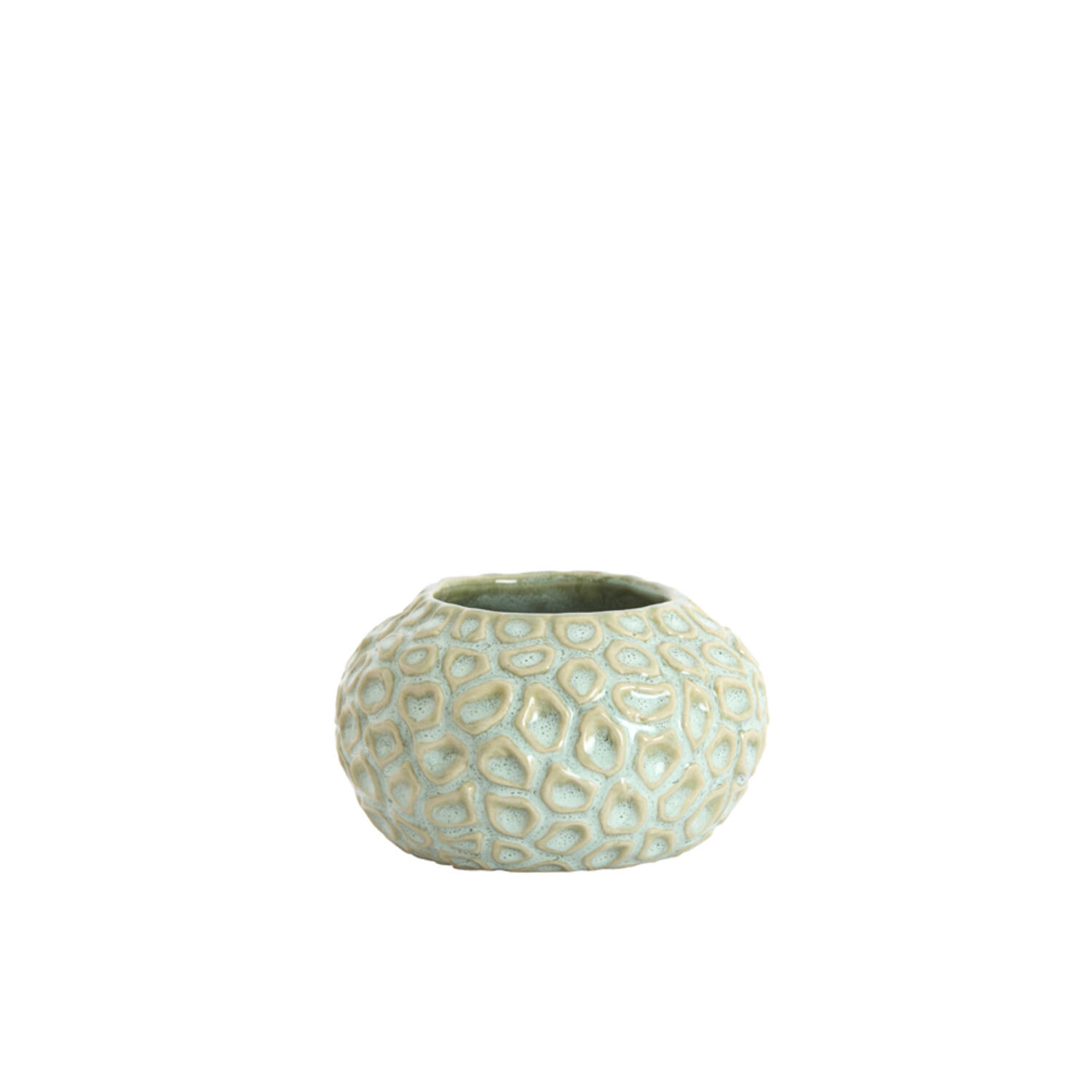 Tealight Ø12x7,5 cm CAREZZA ceramics light green