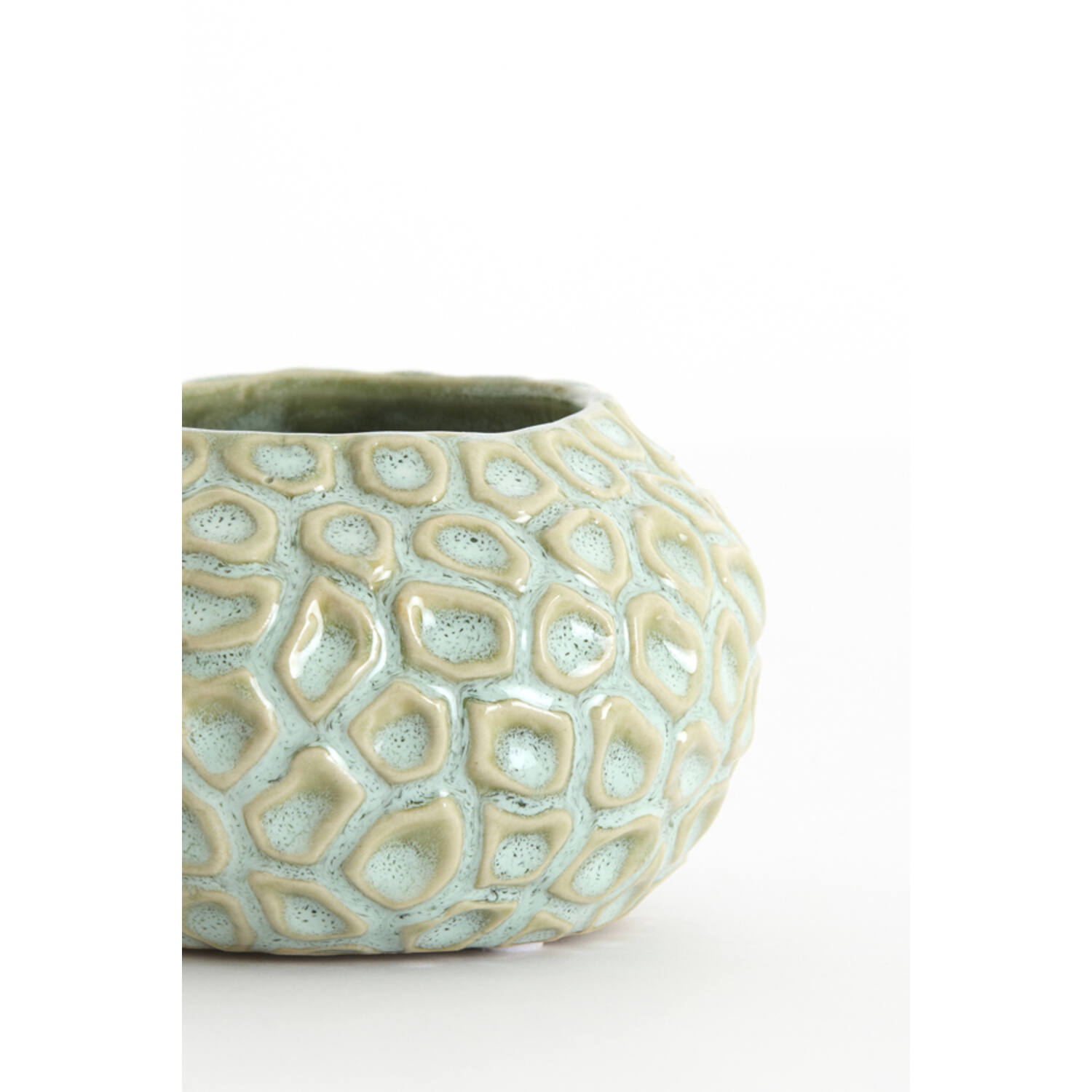 Tealight Ø12x7,5 cm CAREZZA ceramics light green