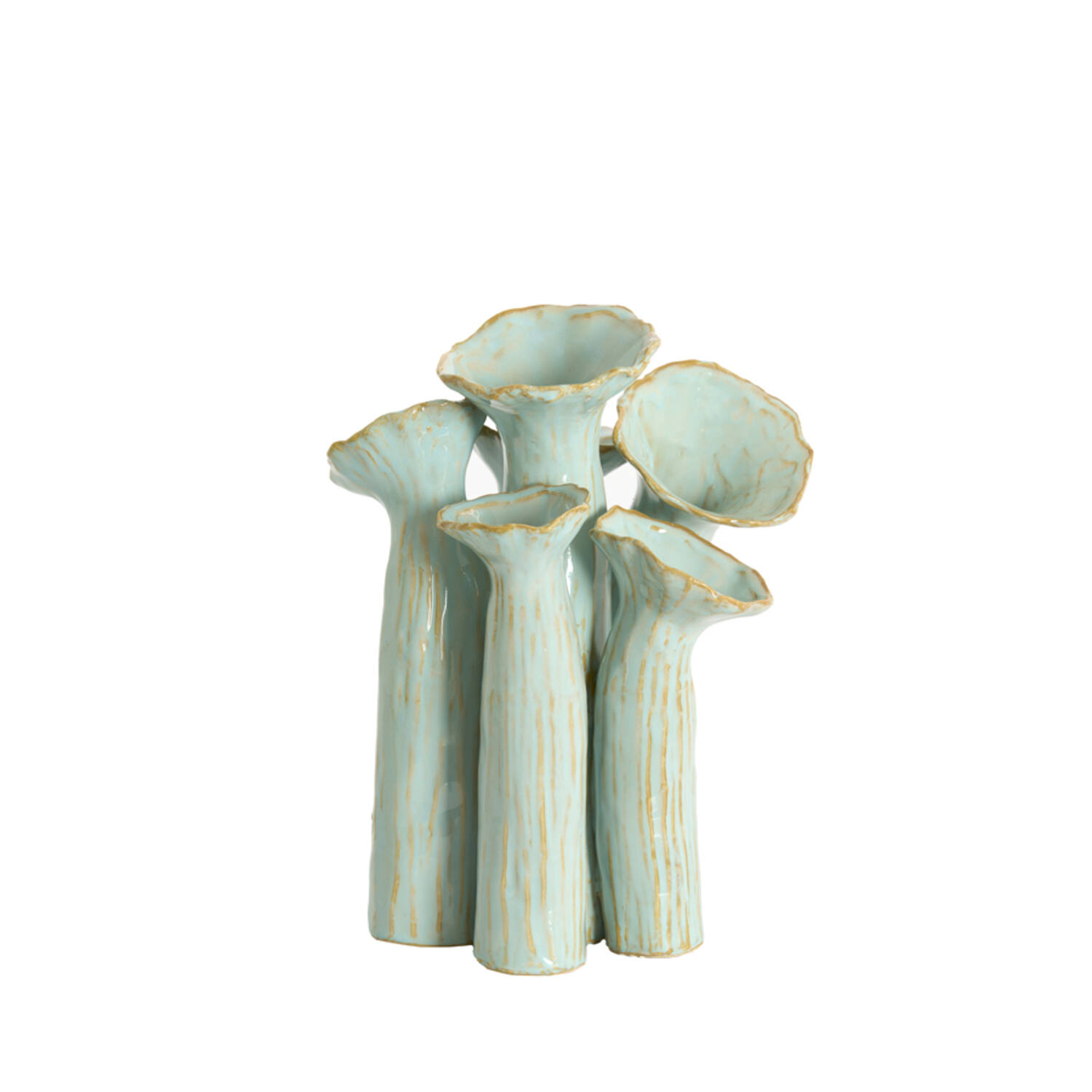 Vase deco 24x21x31 cm MISURINA ceramics light blue