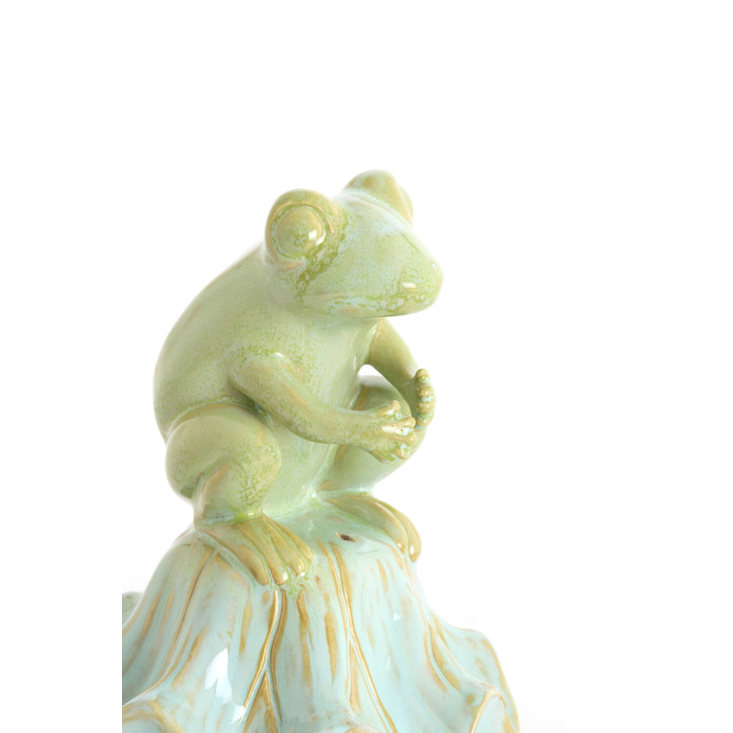 Ornament Ø15,5x19,5 cm FROSCH ceramics lght green+lght blue