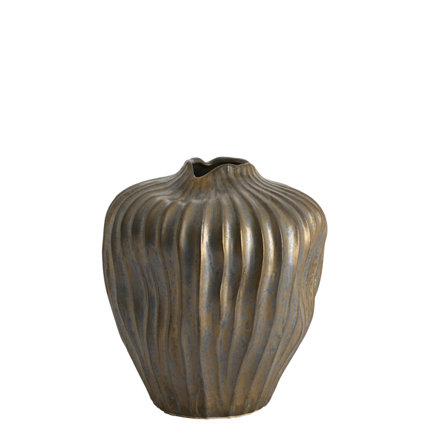 Vase deco Ø30x35 cm VECHHIA ceramics antique bronze