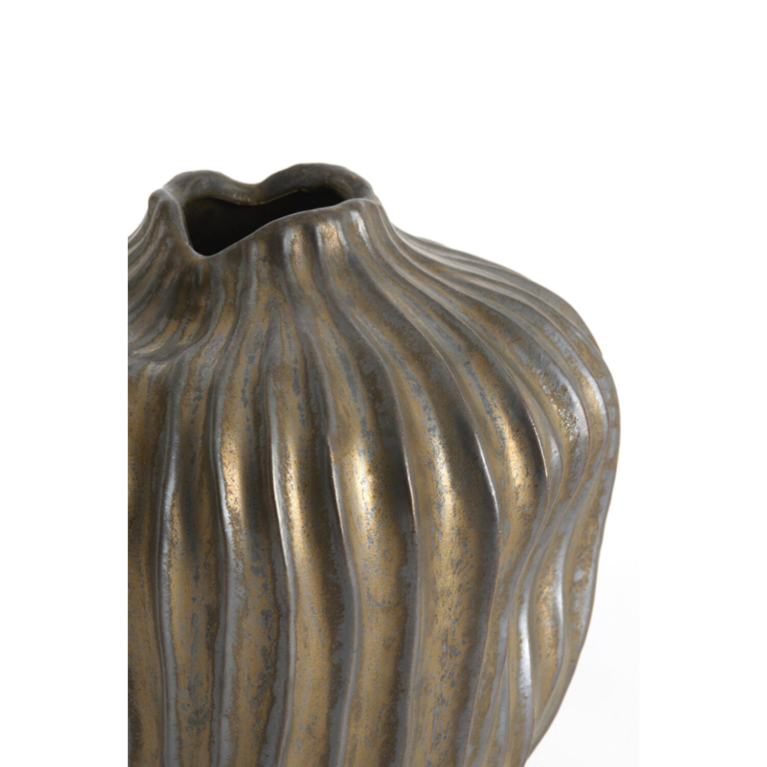 Vase deco Ø30x35 cm VECHHIA ceramics antique bronze