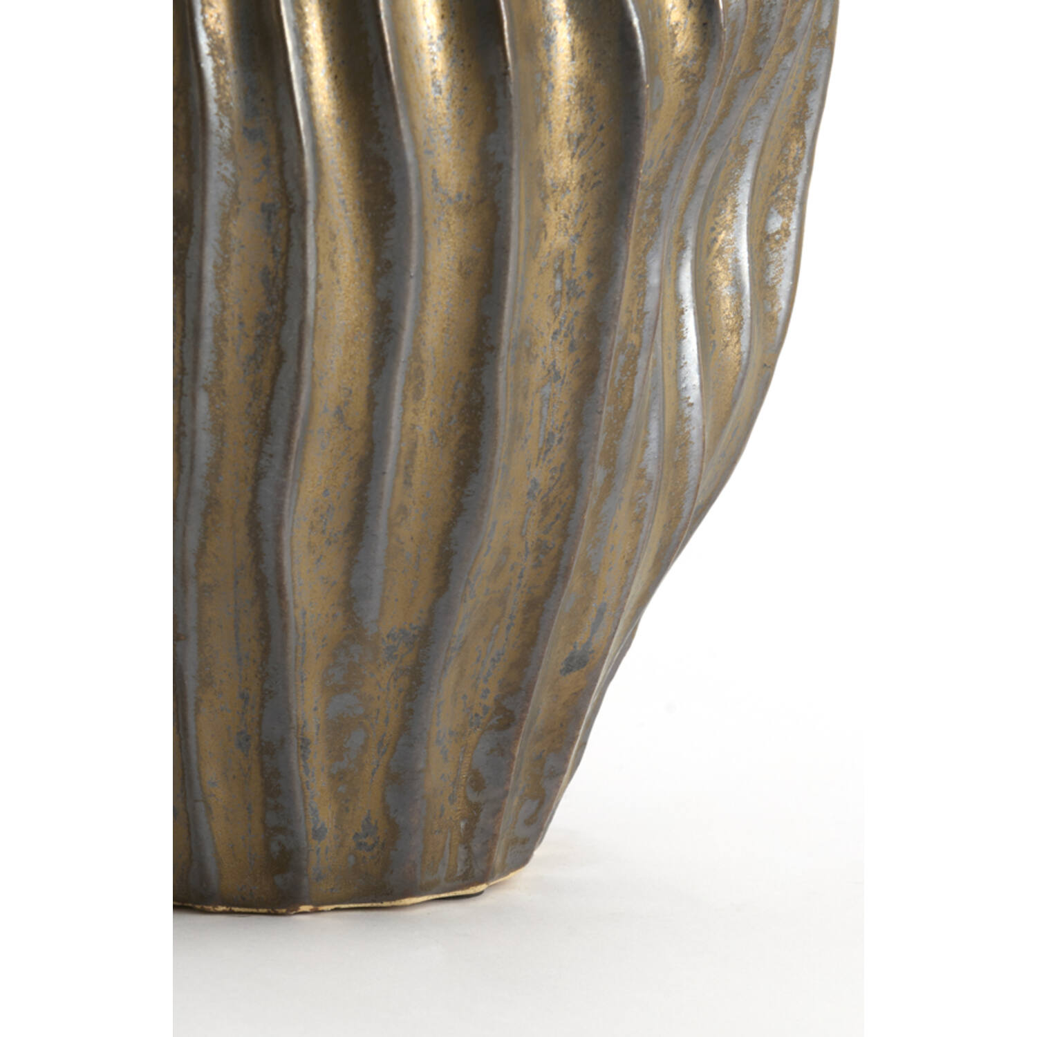 Vase deco Ø30x35 cm VECHHIA ceramics antique bronze