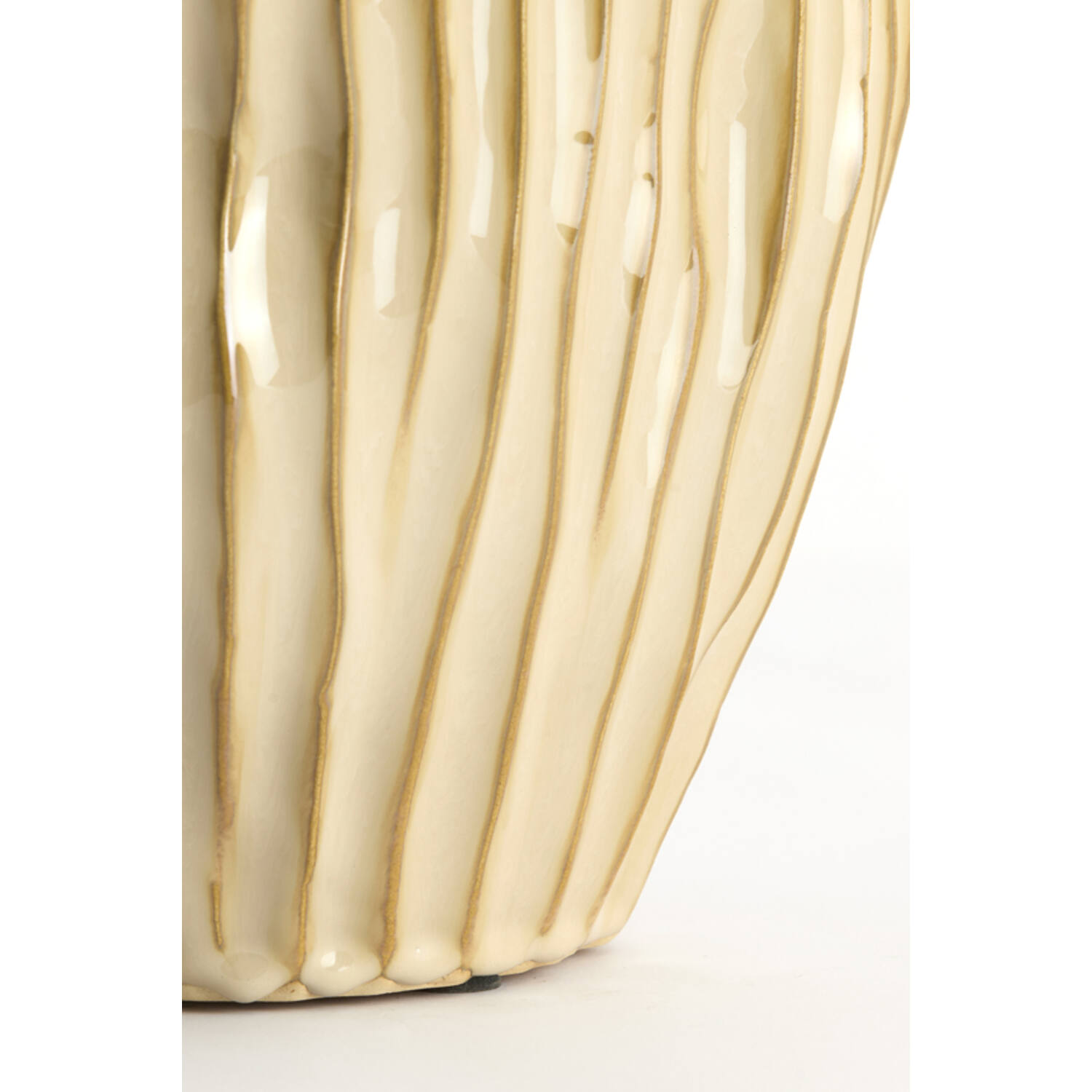Vase deco 21x13x25 cm VECHHIA ceramics light brown