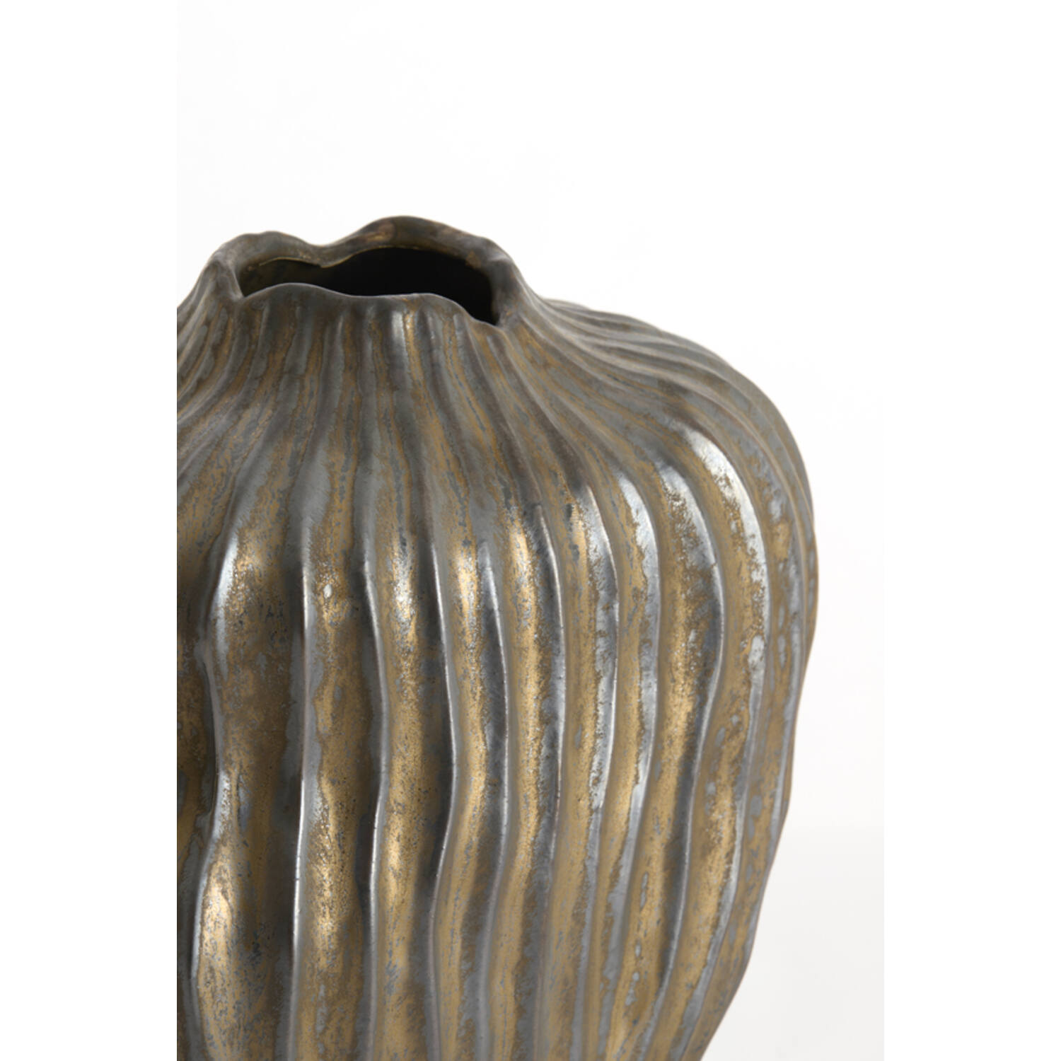 Vase deco 30x19x35 cm VECHHIA ceramics antique bronze
