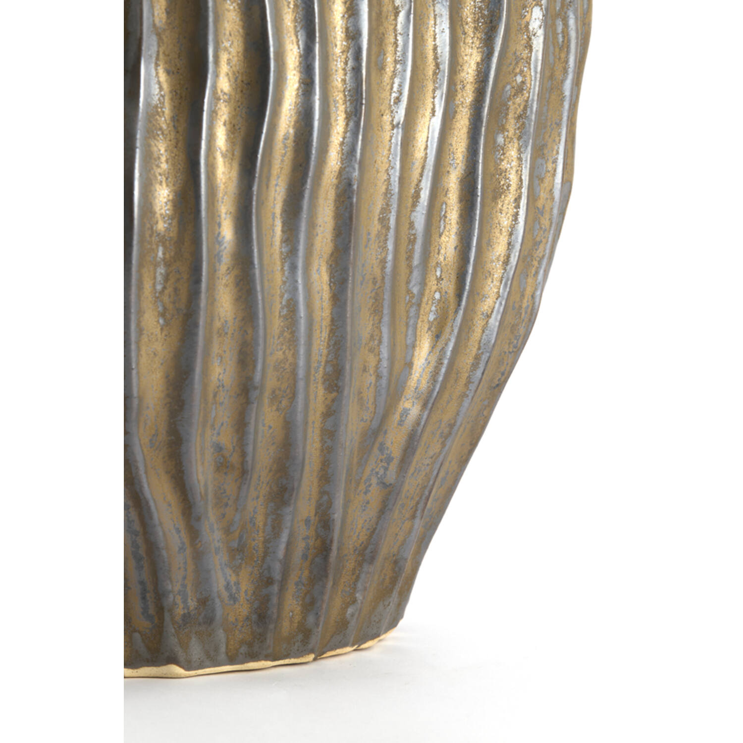 Vase deco 30x19x35 cm VECHHIA ceramics antique bronze