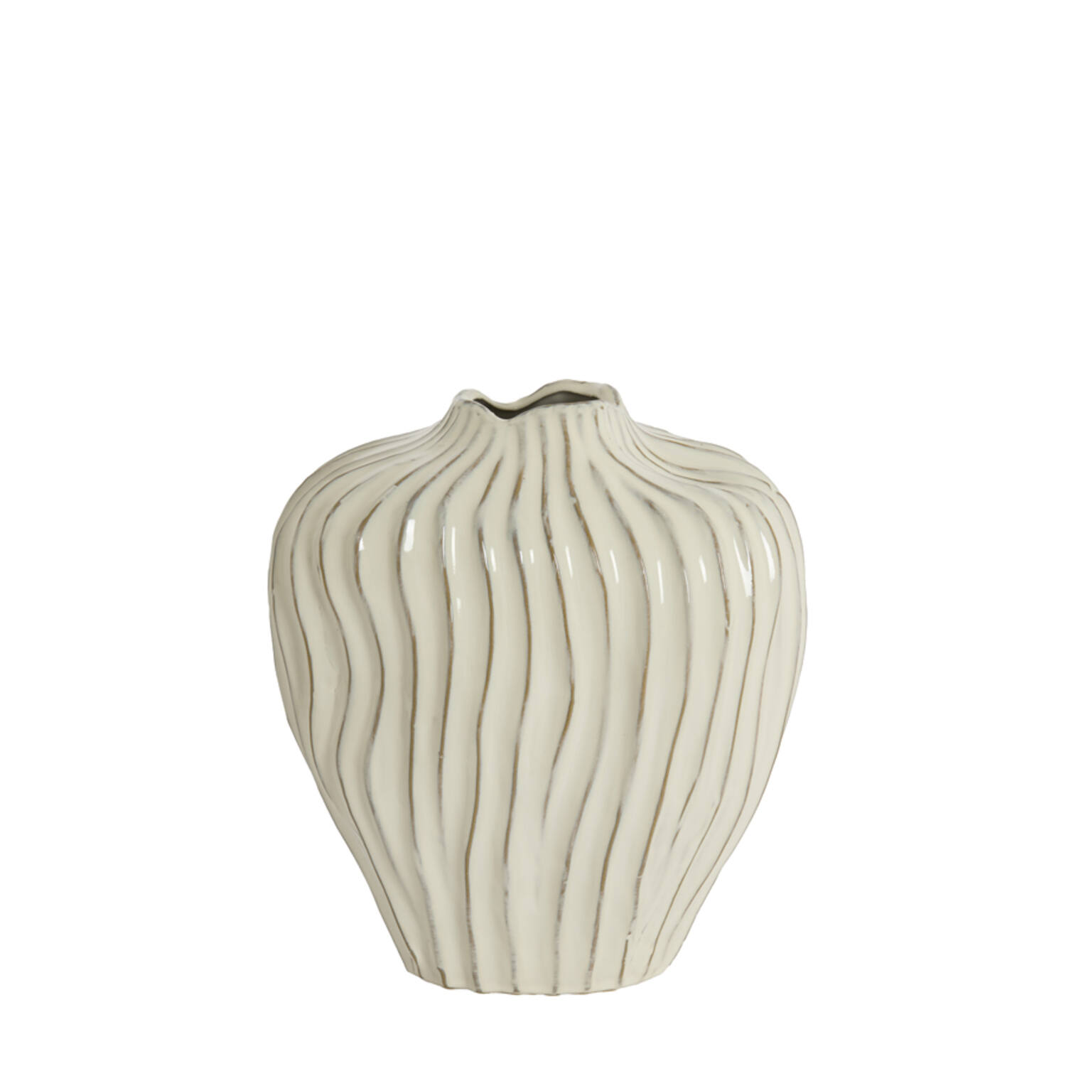 Vase deco 30x19x35 cm VECHHIA ceramics cream
