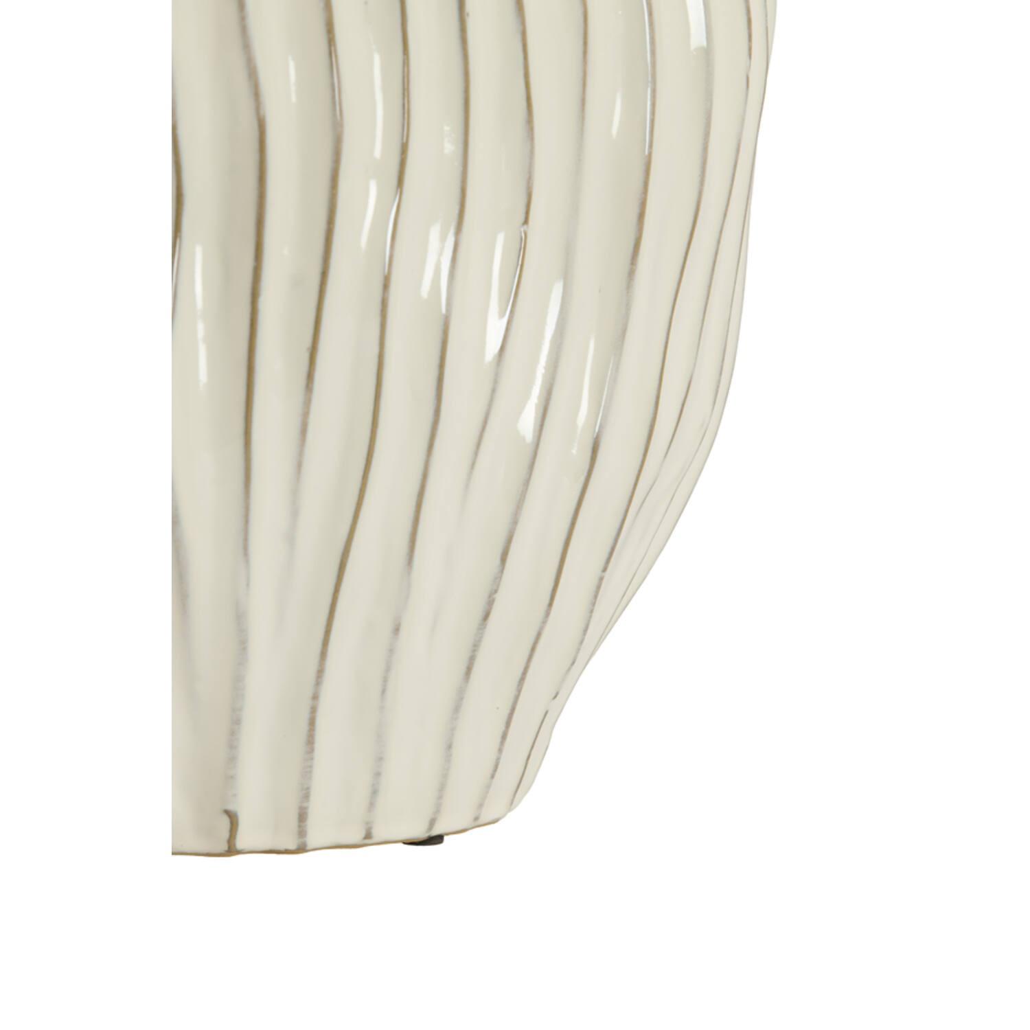 Vase deco 30x19x35 cm VECHHIA ceramics cream