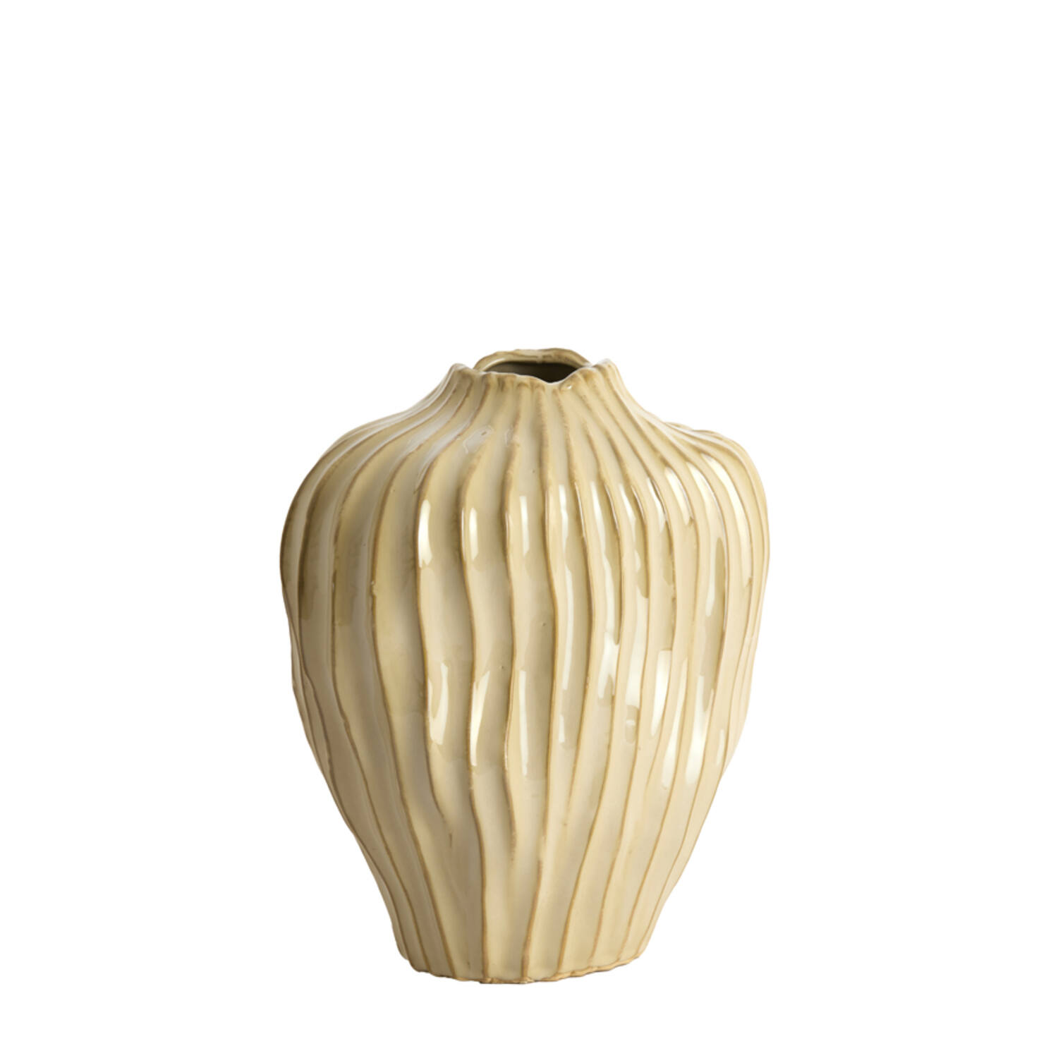 Vase deco 30x19x35 cm VECHHIA ceramics light brown