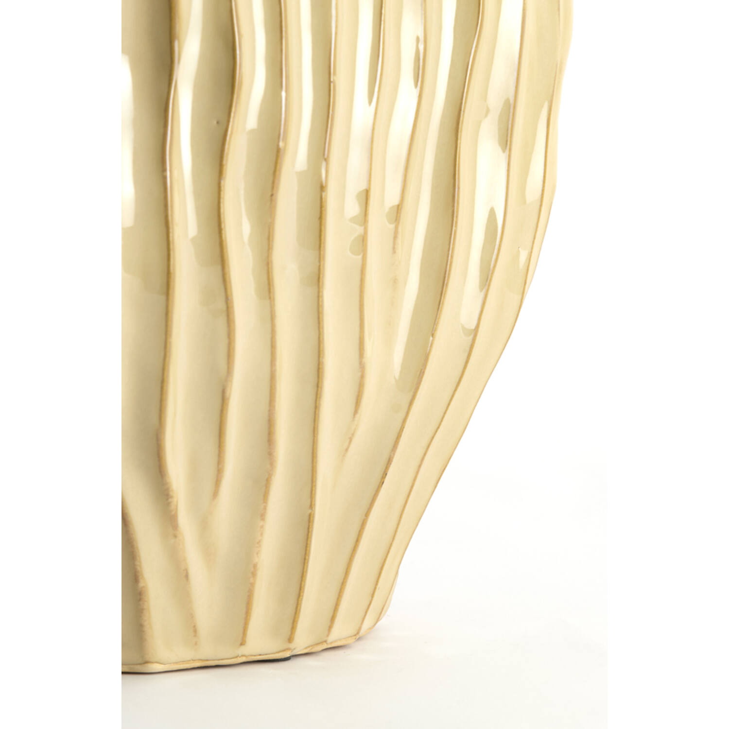 Vase deco 30x19x35 cm VECHHIA ceramics light brown