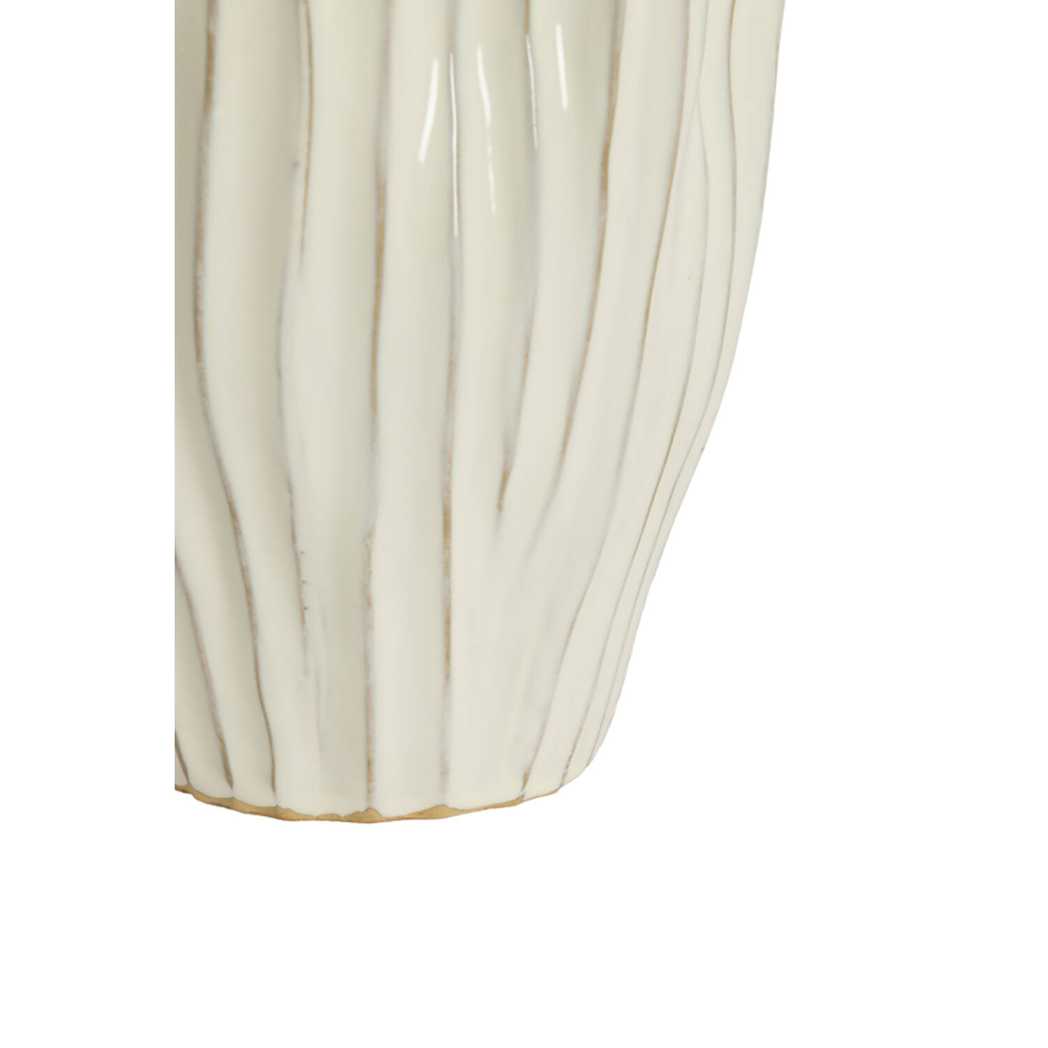 Vase deco Ø26x40 cm VECHHIA ceramics cream