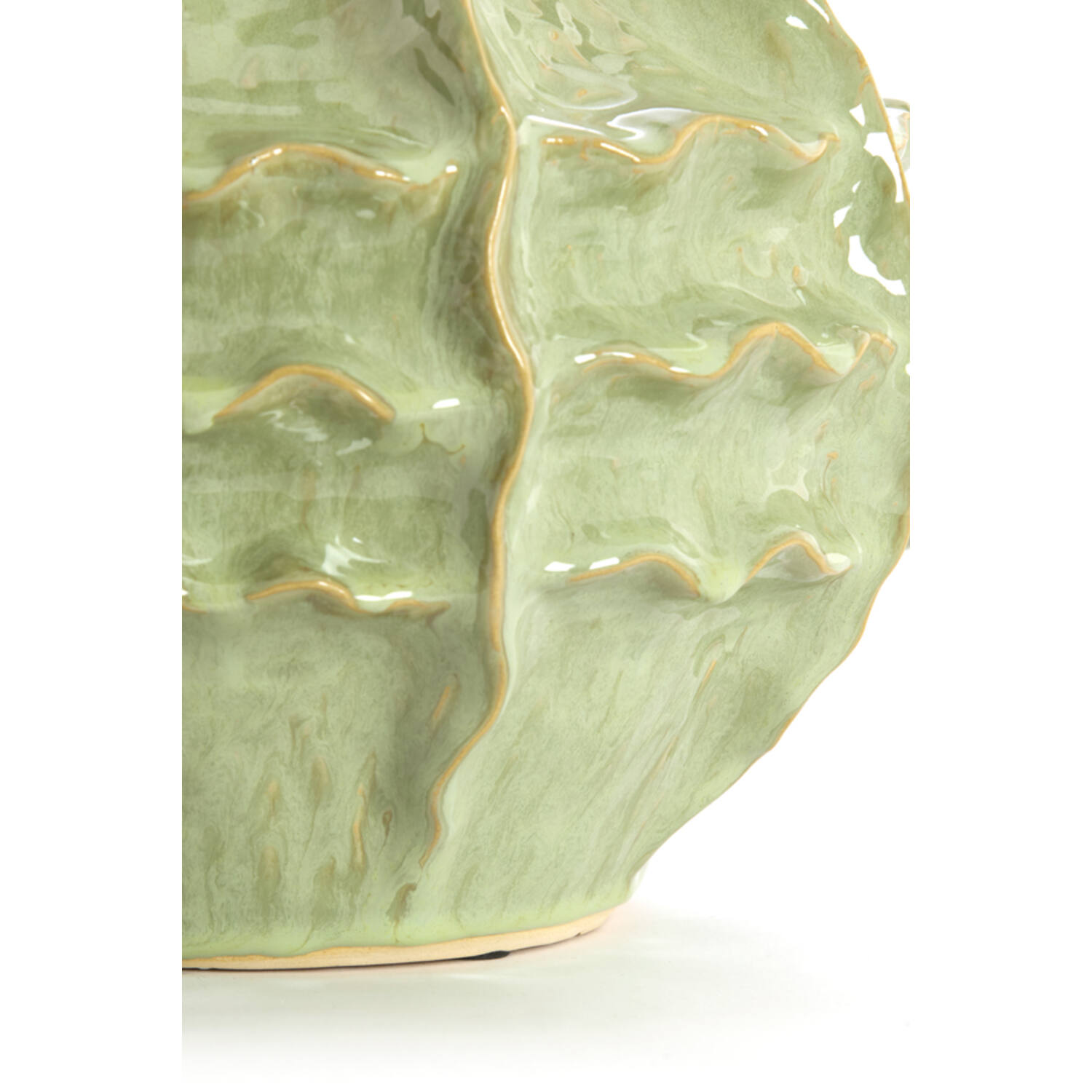 Vase deco Ø30x28 cm LOSETO ceramics green